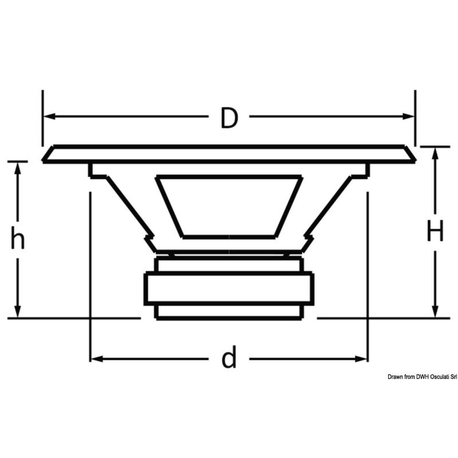 Subwoofer 8" sort - vandtæt - UV-bestandig