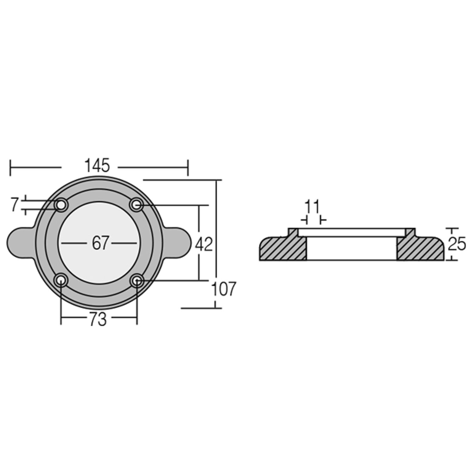 1852 Yanmar drev-zinkring SD20/30/40/50/60 196420-02651