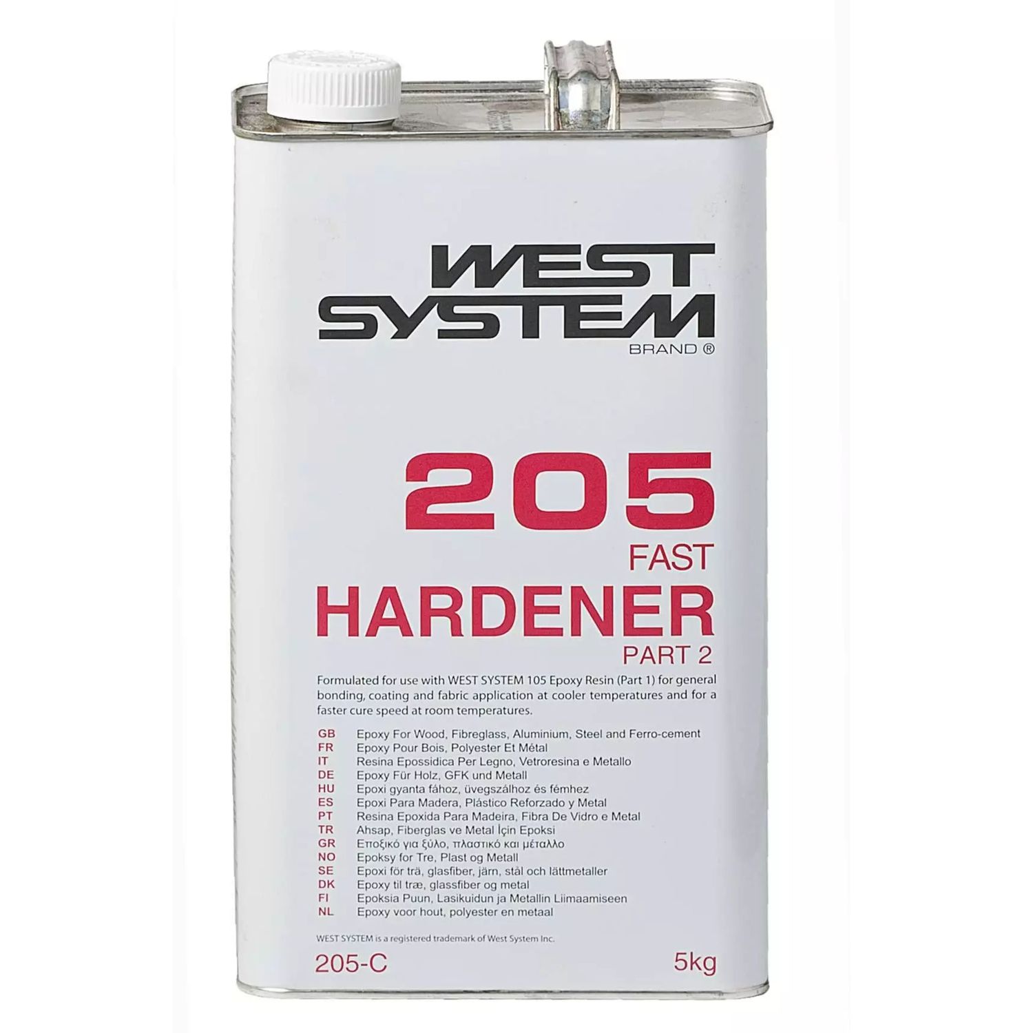 West System 205c Hærder Standard 5 kg