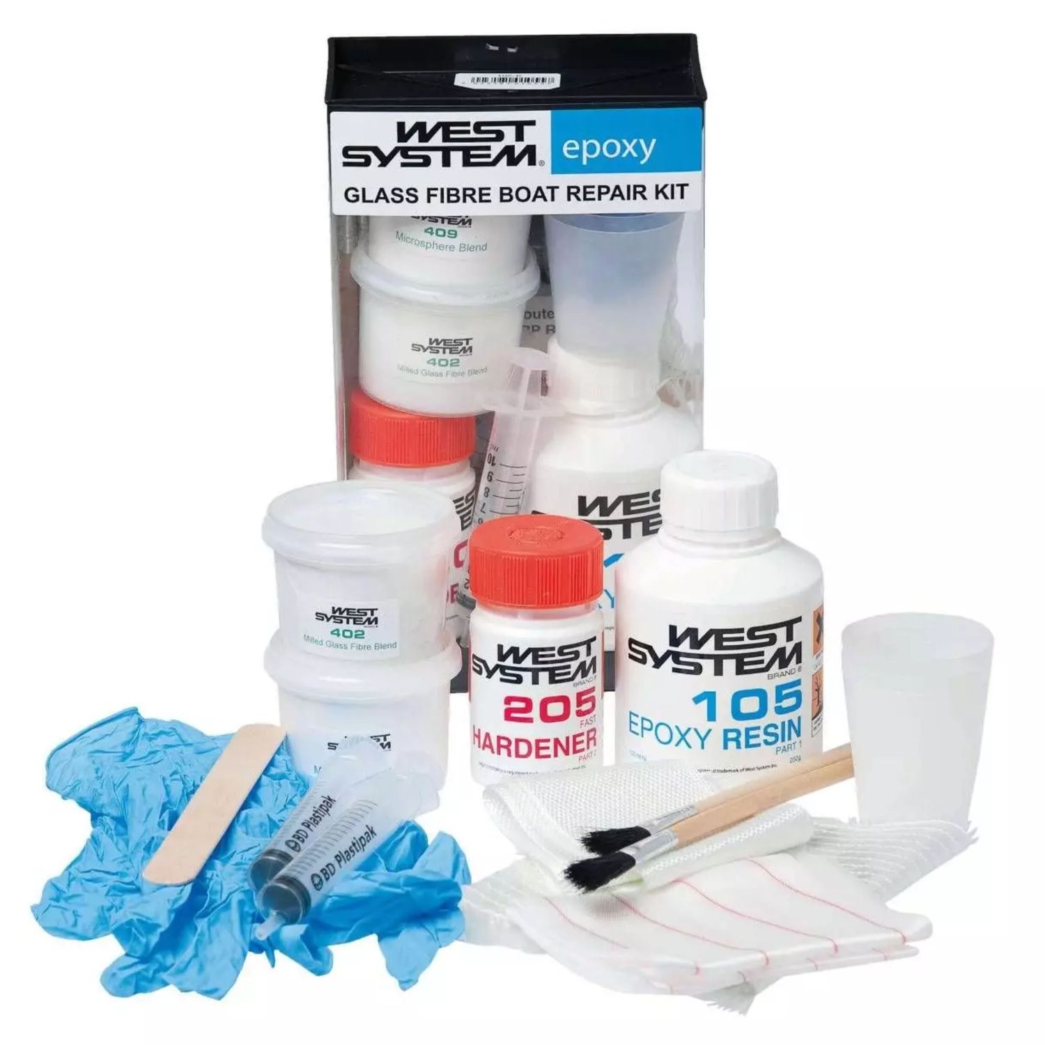 West System 105-k Glassfibre Repair Kit 300g