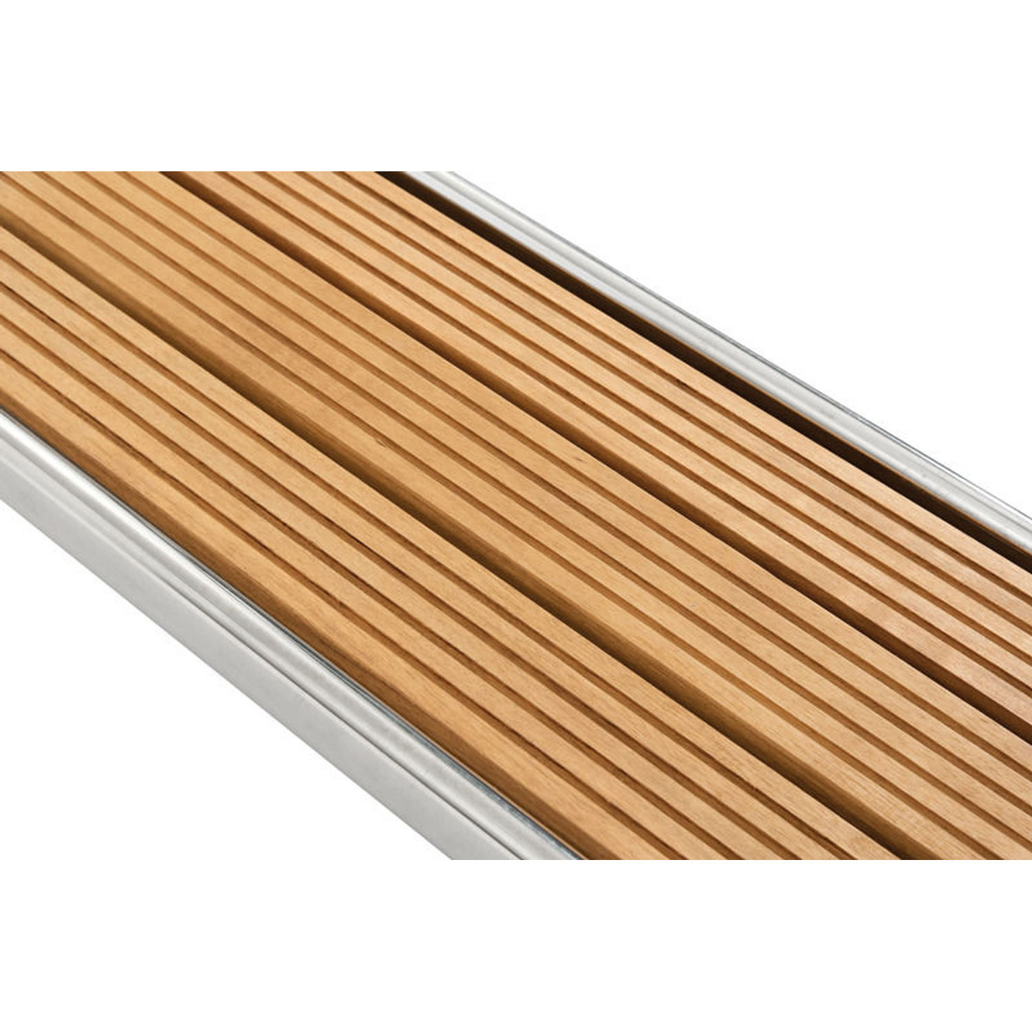 Foldbar landgang AISI316/iroko 220 cm