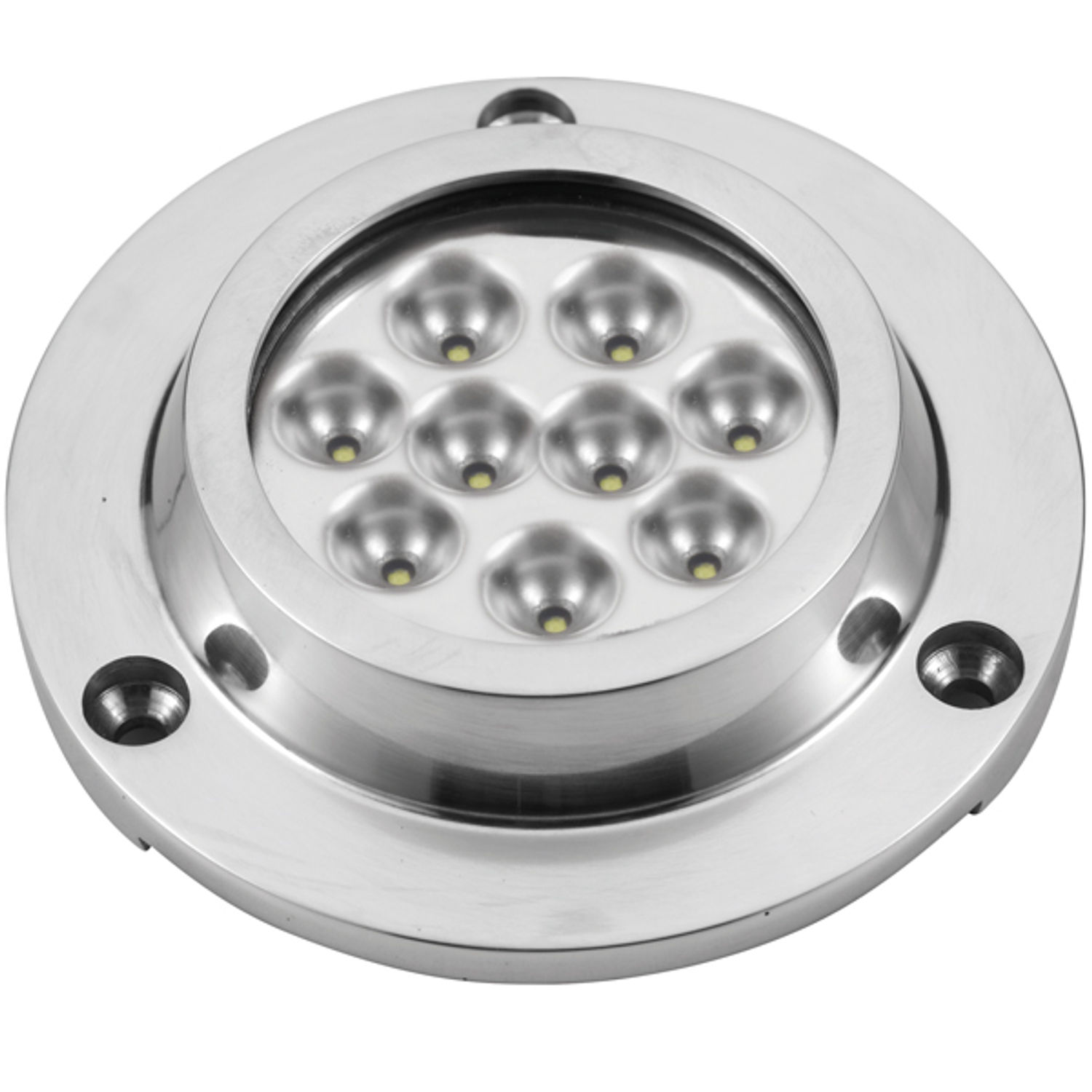 Undervannslys utenpåliggende 21,6W 10-30V 9 LED hvit