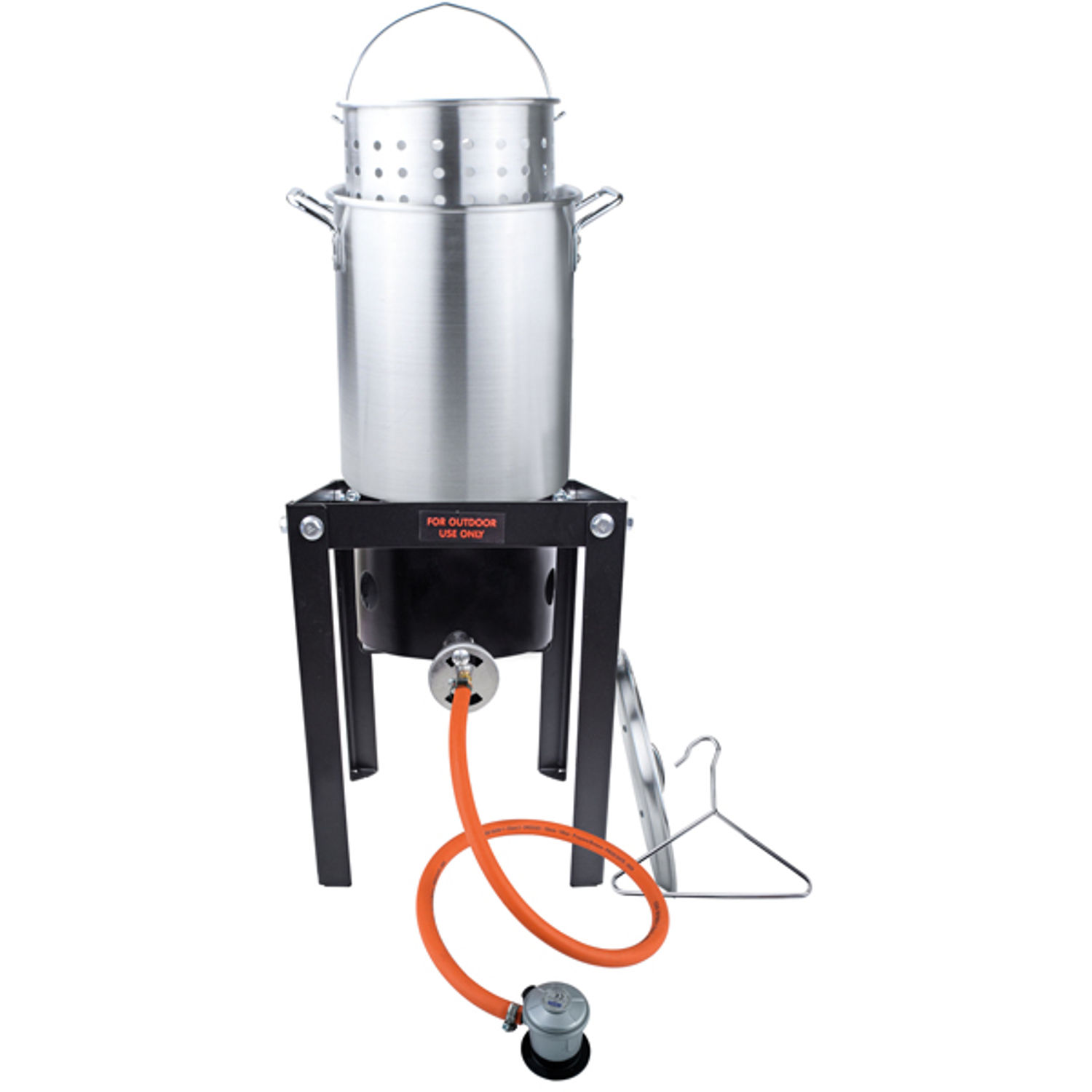 1852 Krabbe/musling gryde 32 l. med gasblus og stativ