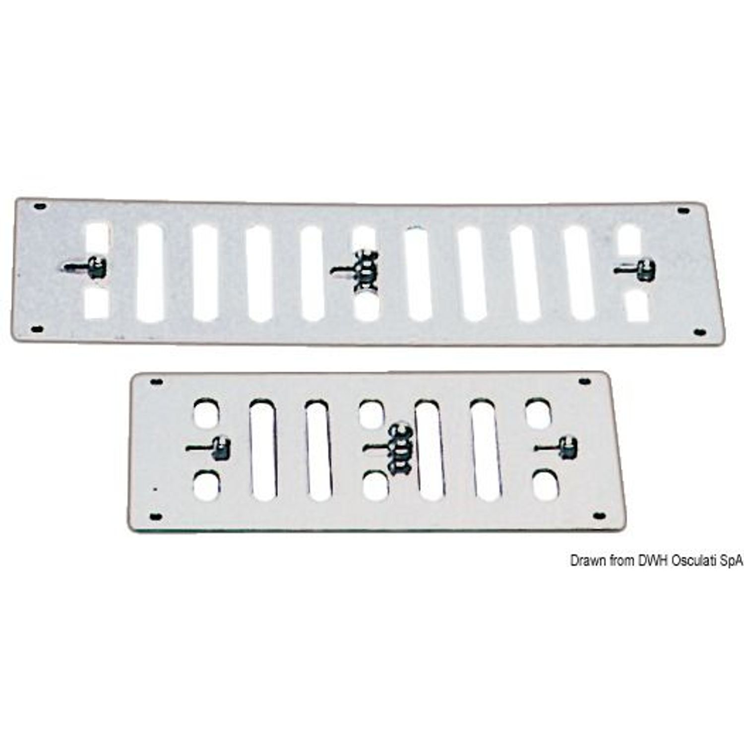 Luftventil poleret SS 152x76 mm