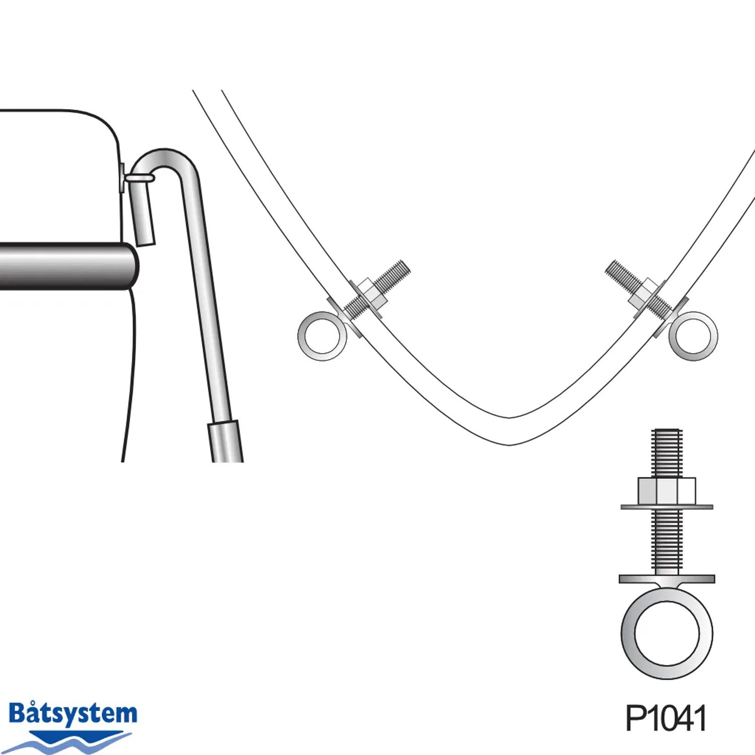 Båtsystem Baugstige ST95 3 trinn