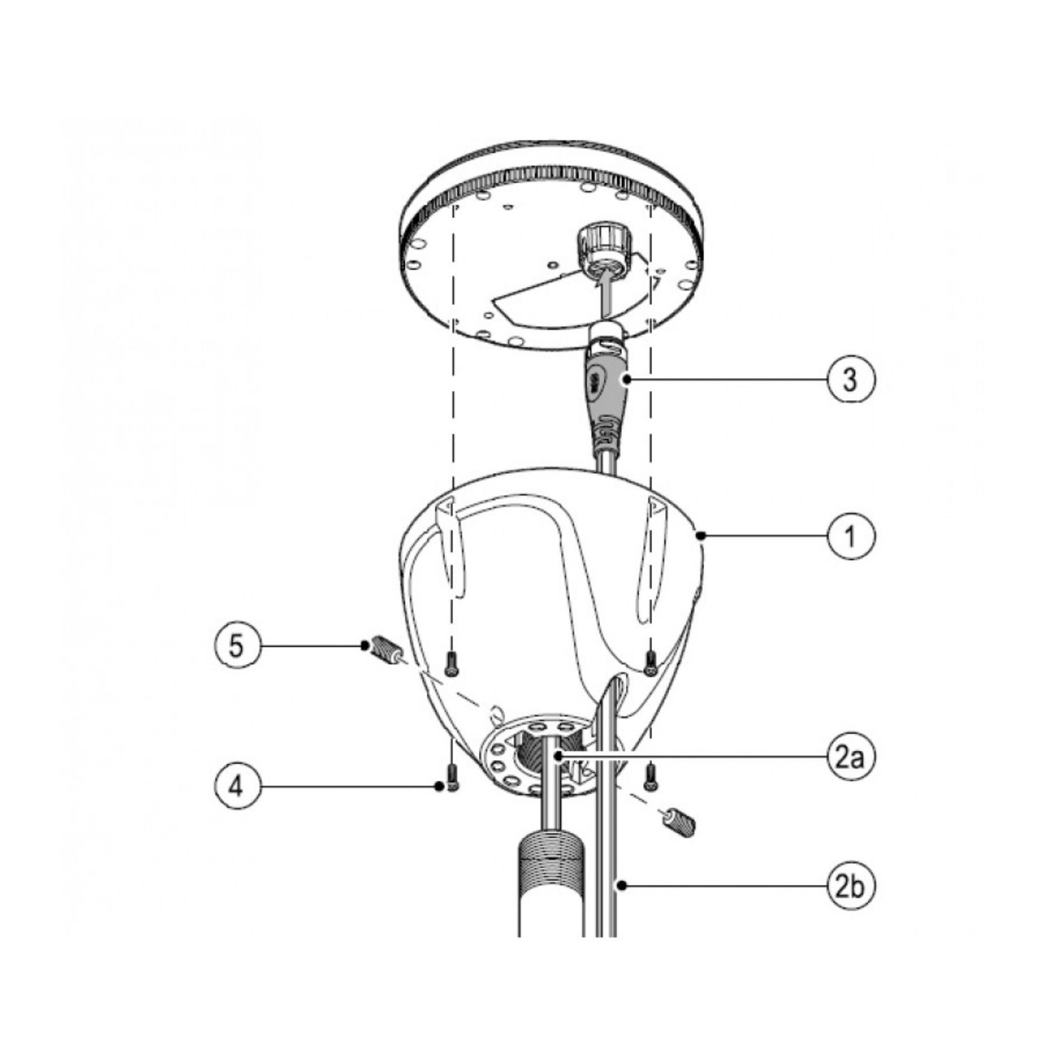 Raymarine Rekkemontering for RS150 GPS Antenne