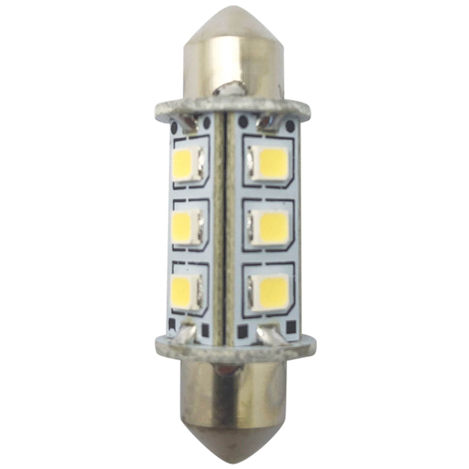 1852 LED-lantern pinol/spollampa 37mm 10-36V 1,2/10W 6000K - 2 st.