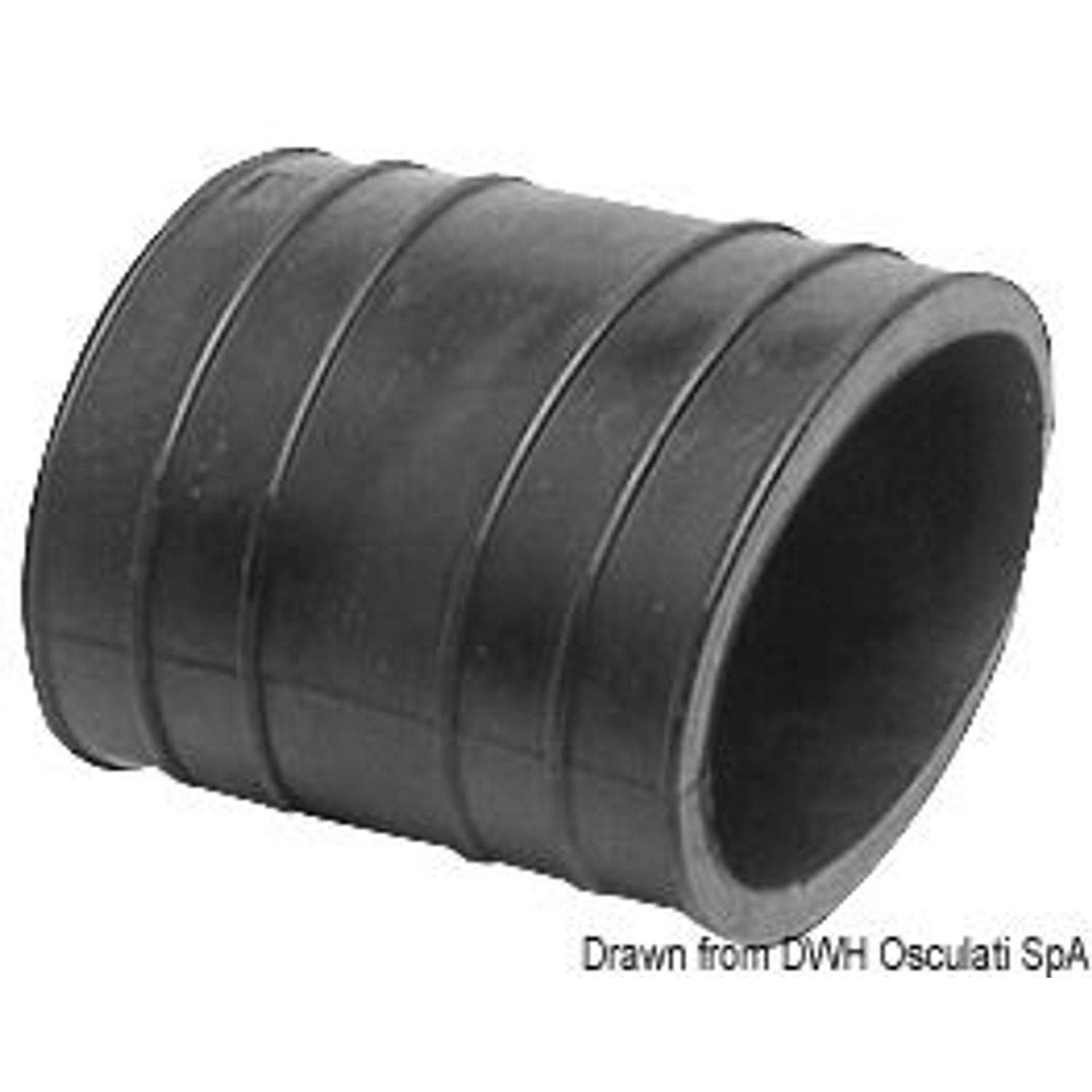 Nedre eksosbelg 4" for Mercruiser