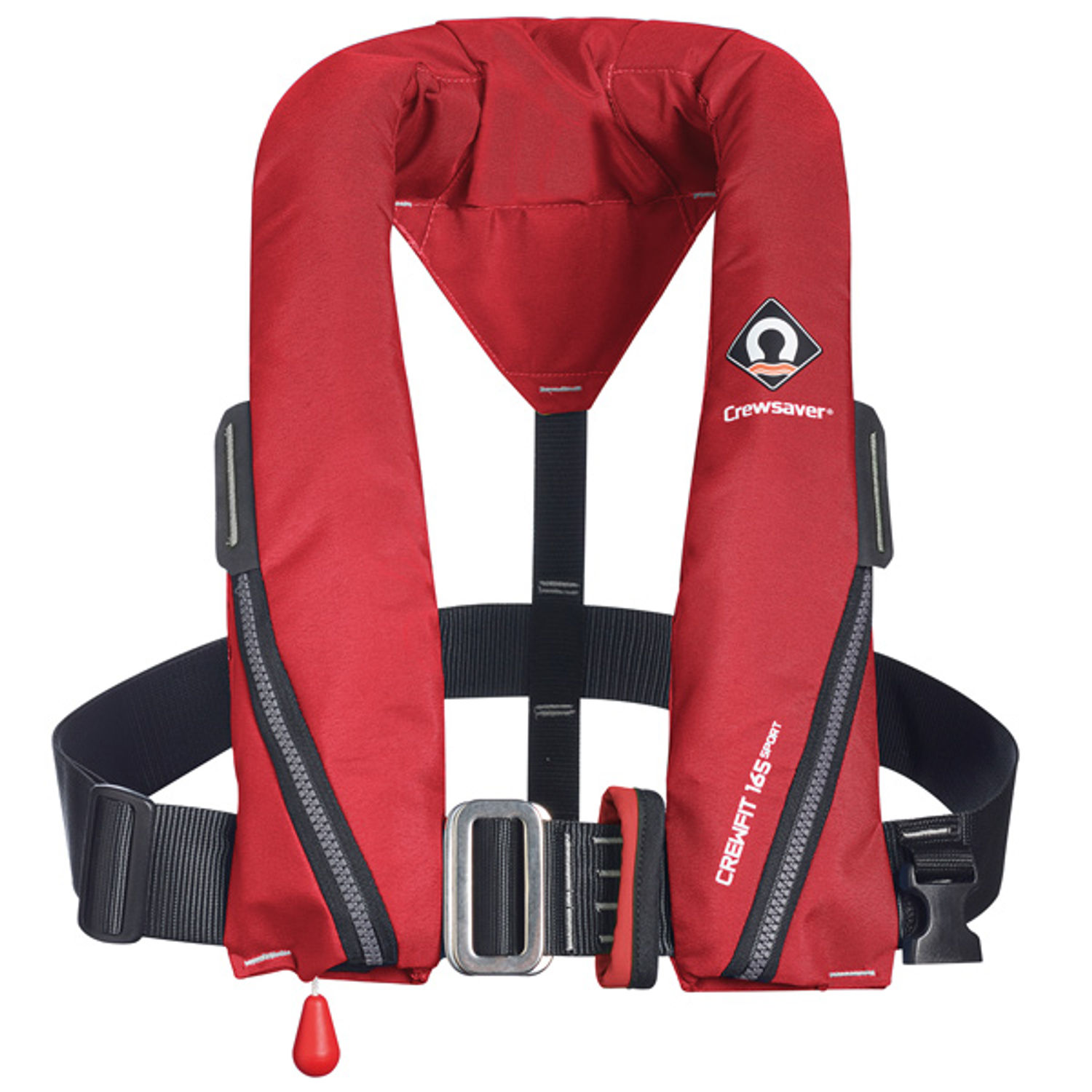 Crewsaver Crewfit 165N Sport Red med myk D-ring med løkke