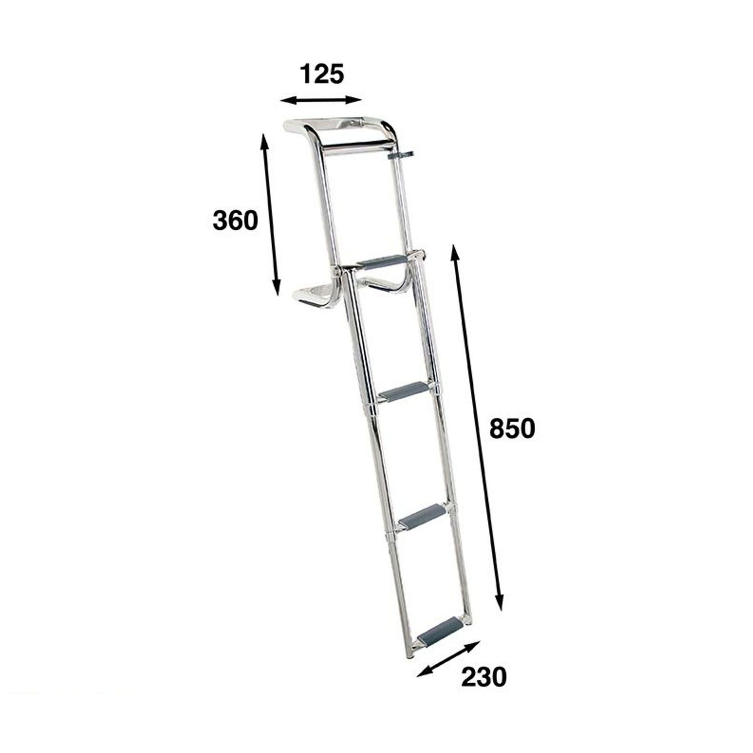 Båtsystem Foldbar Badestige 5 Trin 85X23cm