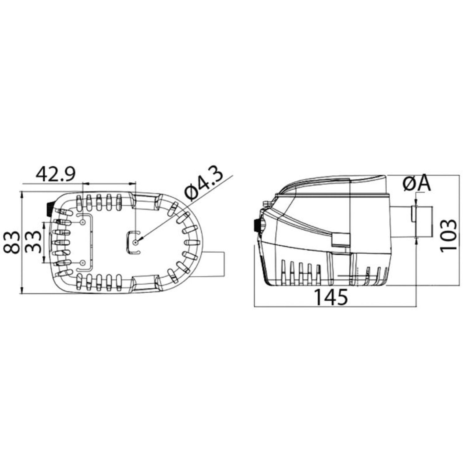 Europump II automaattinen pilssipumppu G600