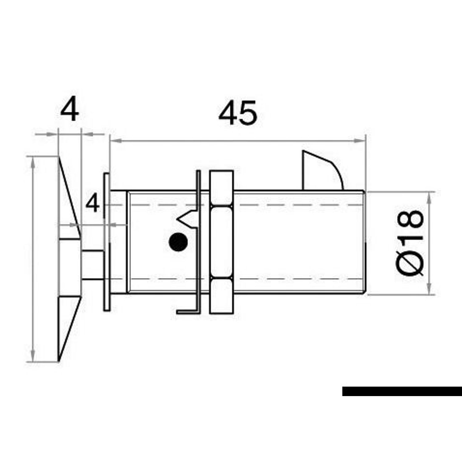 Flush Lock oval Typ A magnetisk
