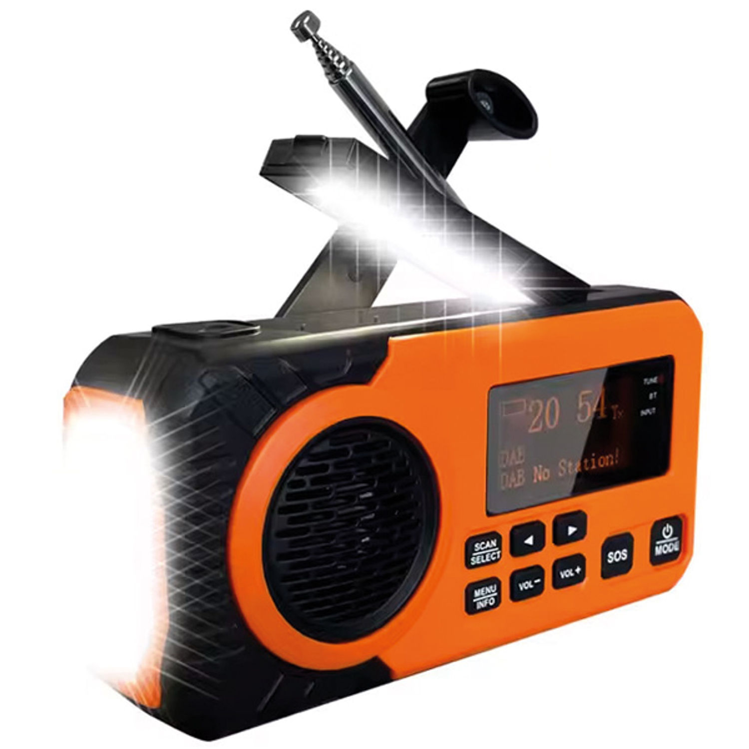 Nödradio med DAB+/FM och solcell