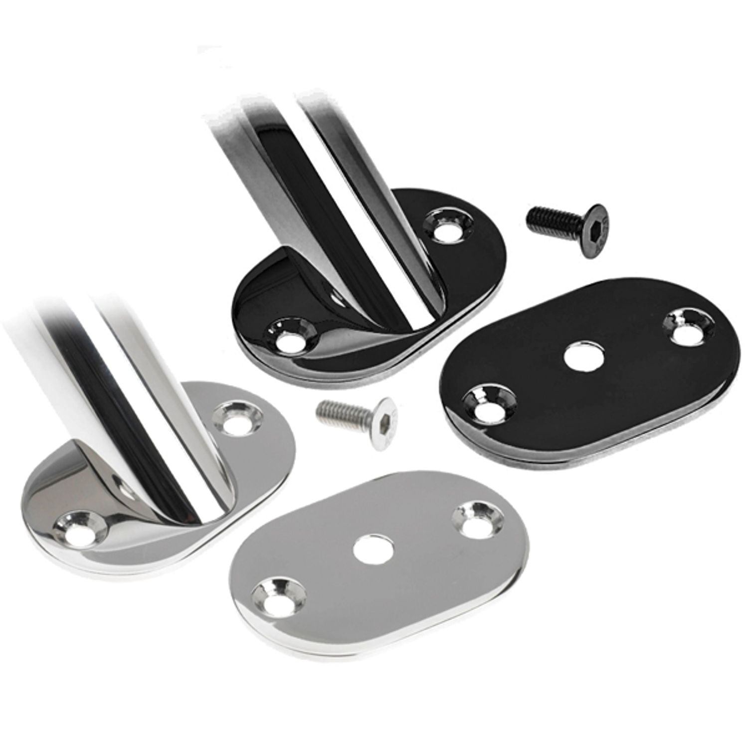 Roca oval skive med skruer til gribehåndtag