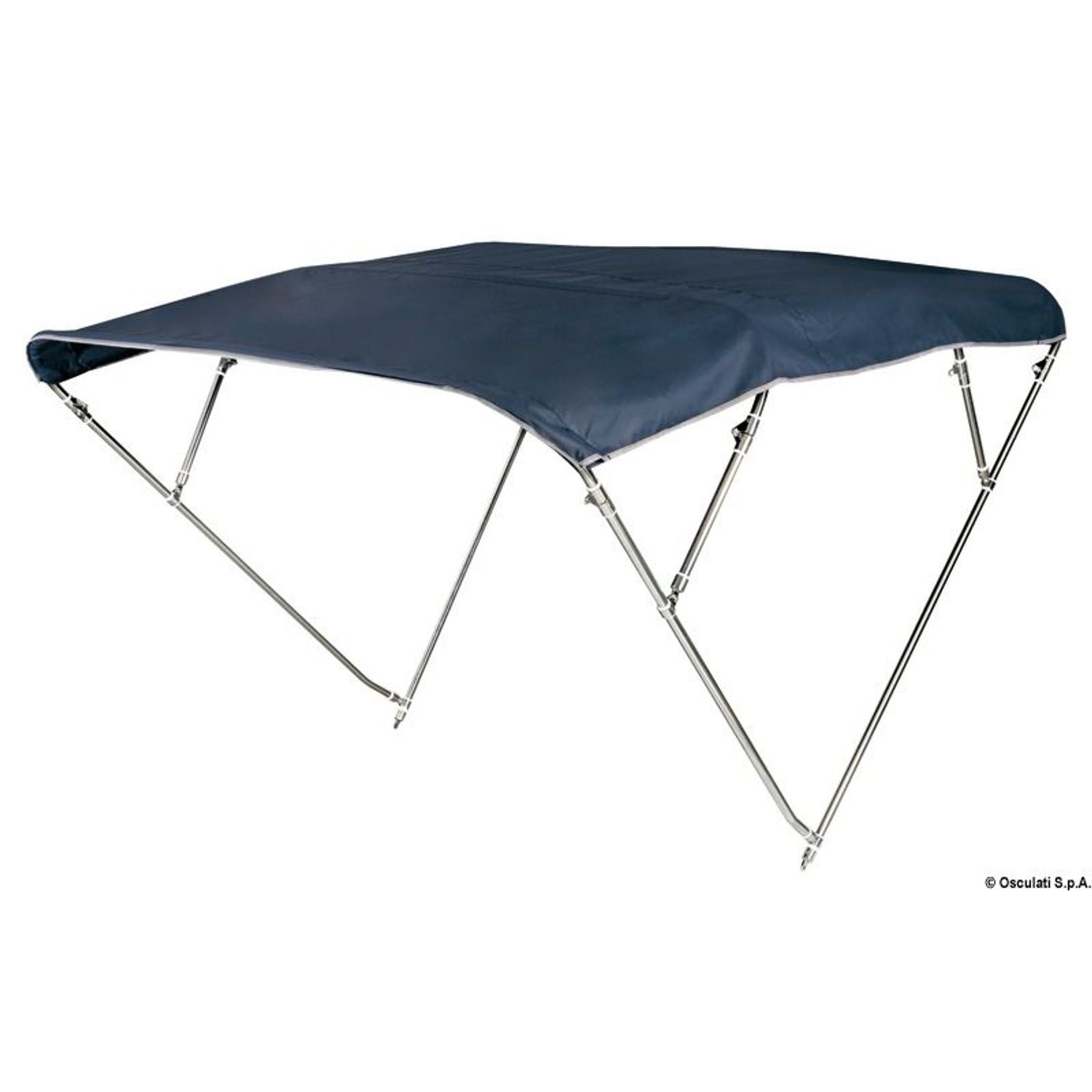4-bågs bimini hög AISI316 180/190 cm vit
