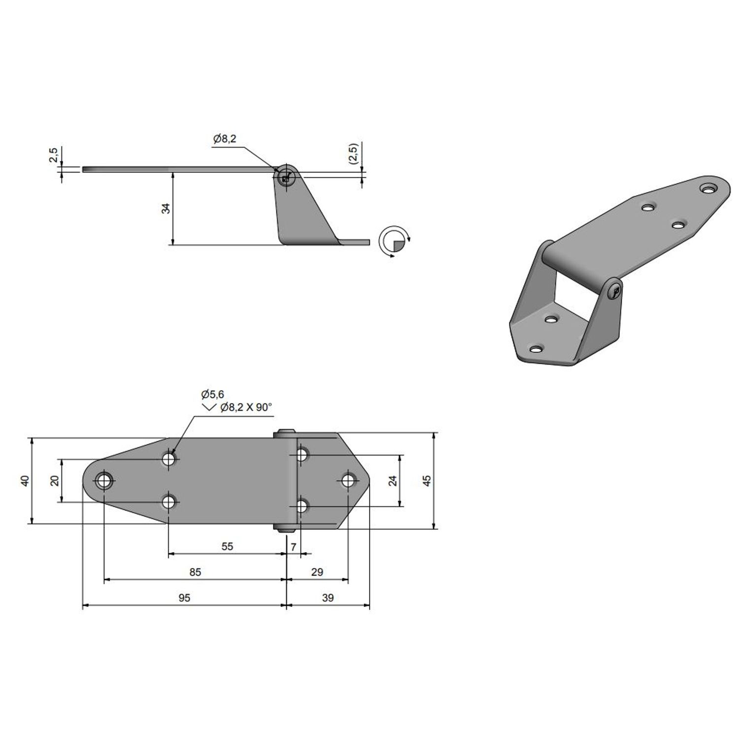 Roca Sarana Ruostumaton, 134x40xh34mm