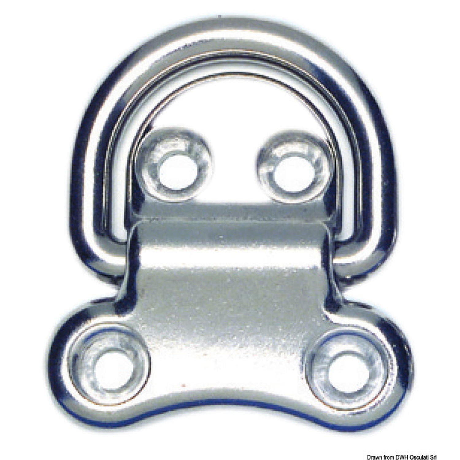 4-huls foldbar ring AISI316 45x45 mm