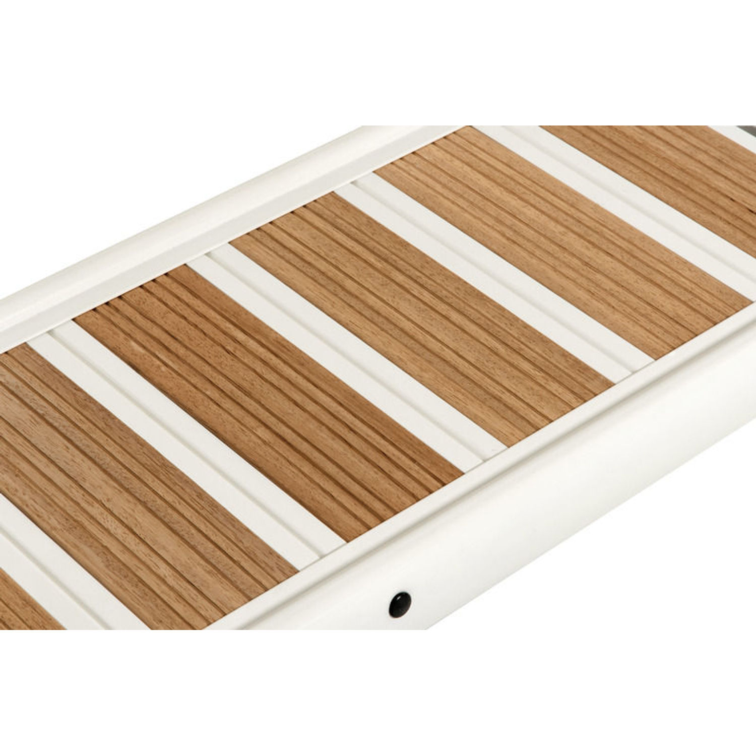 Foldbar hvidlakeret landgang 210 cm