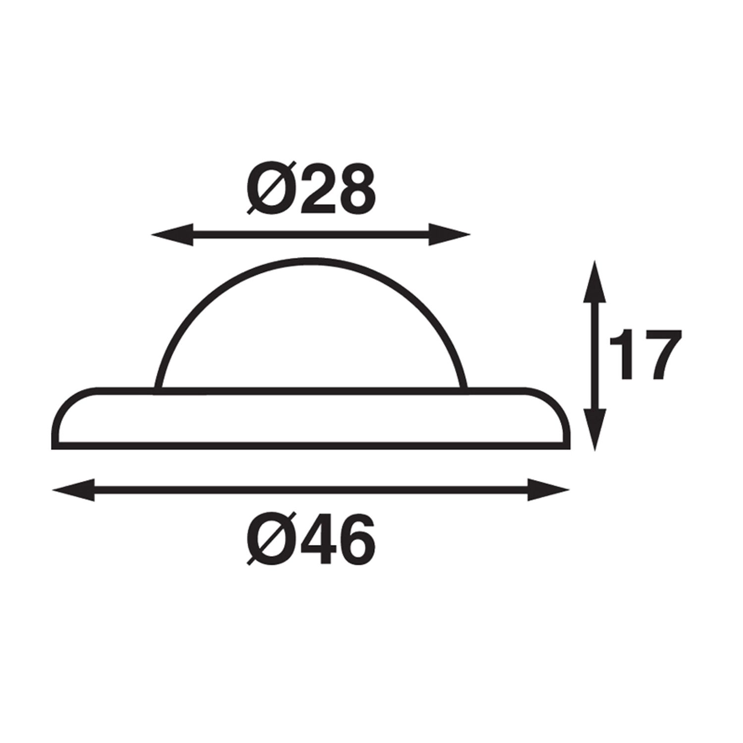 Gleam 46 Globe SMD LED IP66, Vit