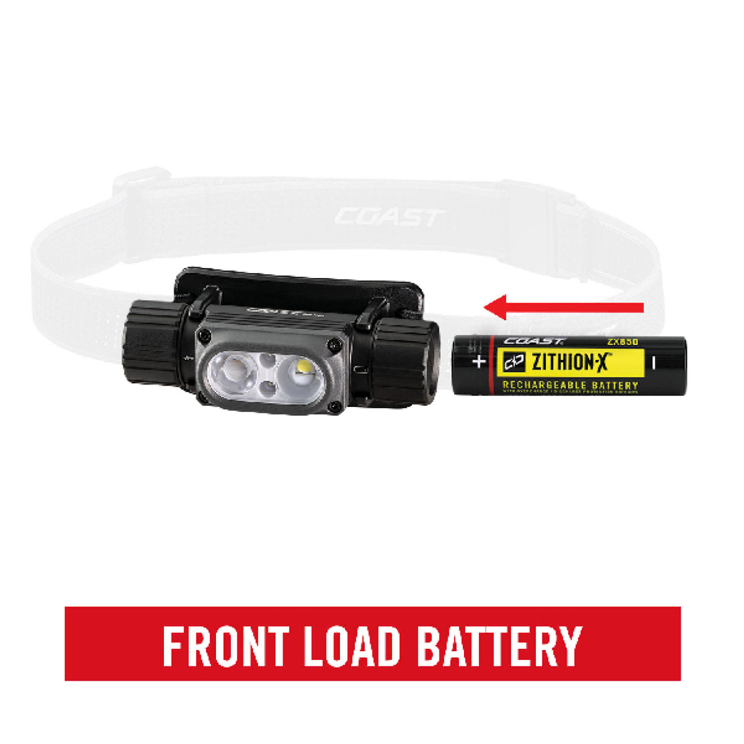 Coast WPH30R vattentät laddbar pannlampa 1200 lumen
