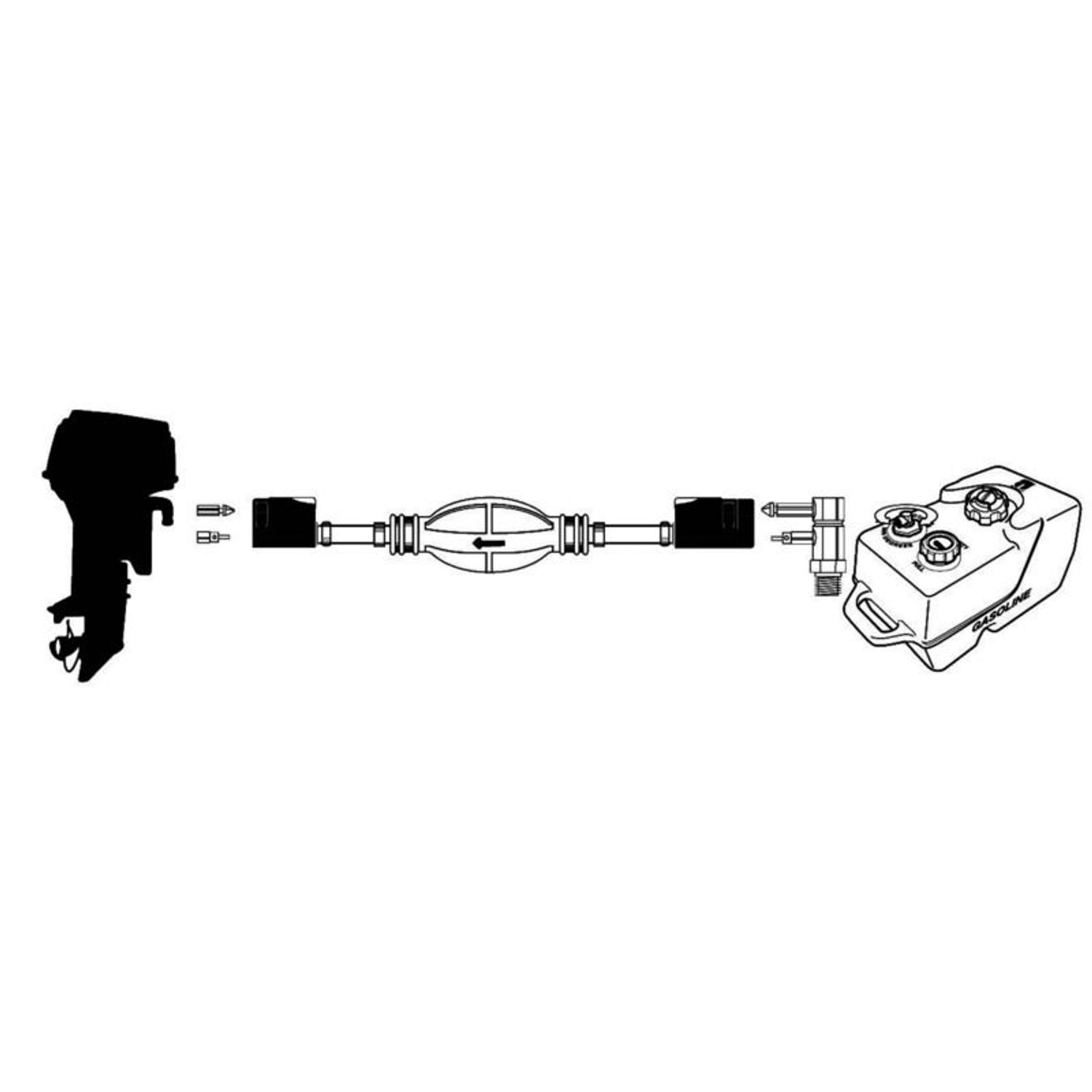 Drivstoffslange for motorer New Mercury - Mariner 1998