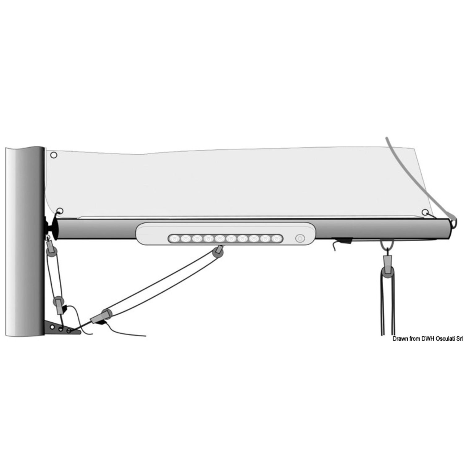 LED-lampa Fristående Vattentät 12V 3W