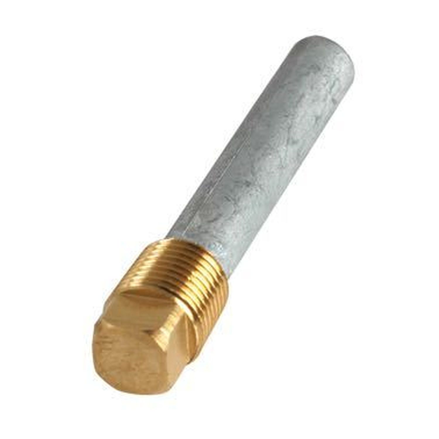 Tecnoseal sinkkitanko messinkitulpalla lämmönvaihtimelle, 1/4"