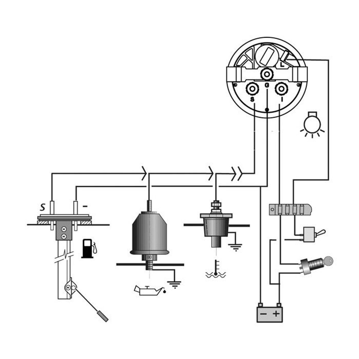 Givare för oljetryck SS 80psi