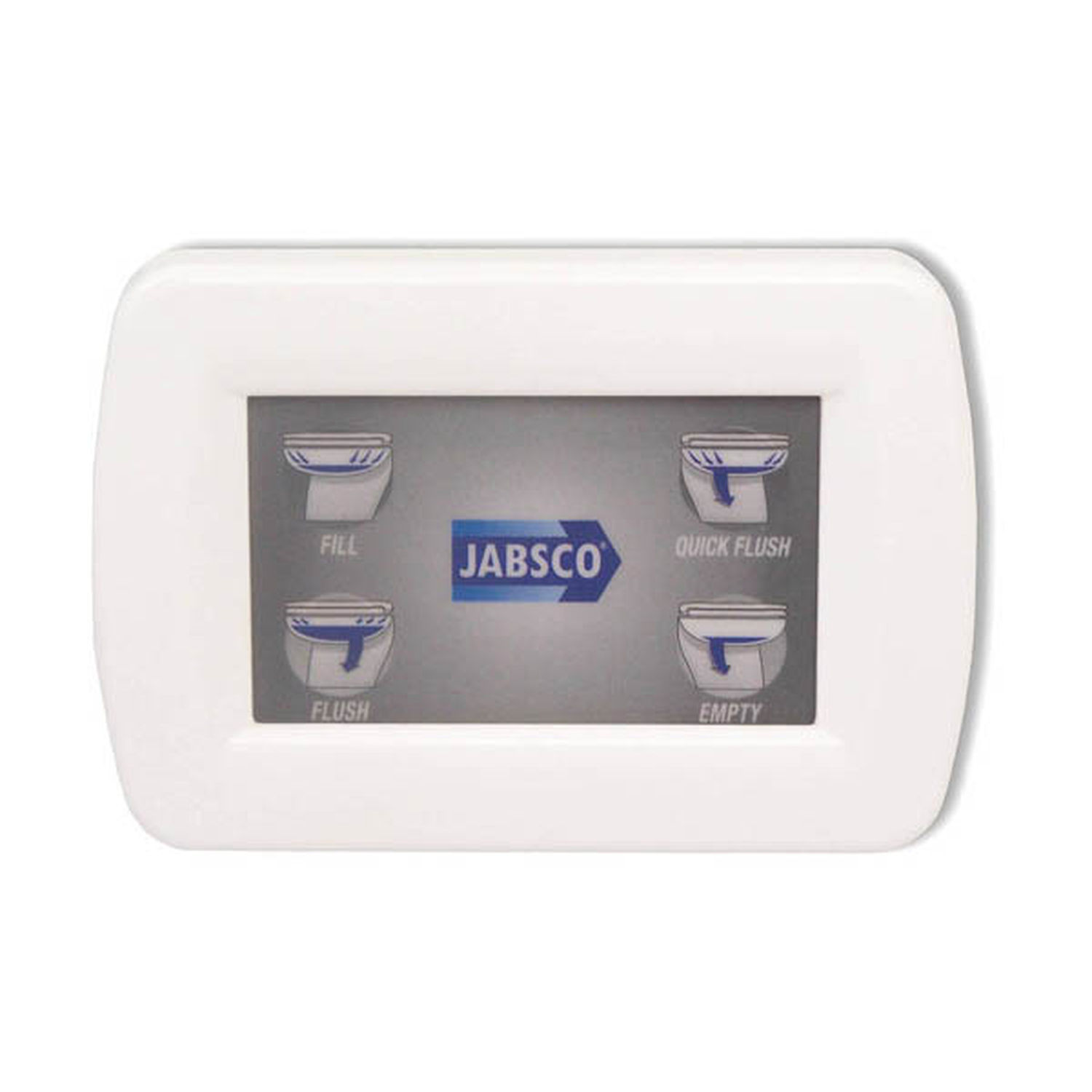 Jabsco elektrisk toalett Deluxe med 17'' spyling, rett, softclose, pumpe, 12v