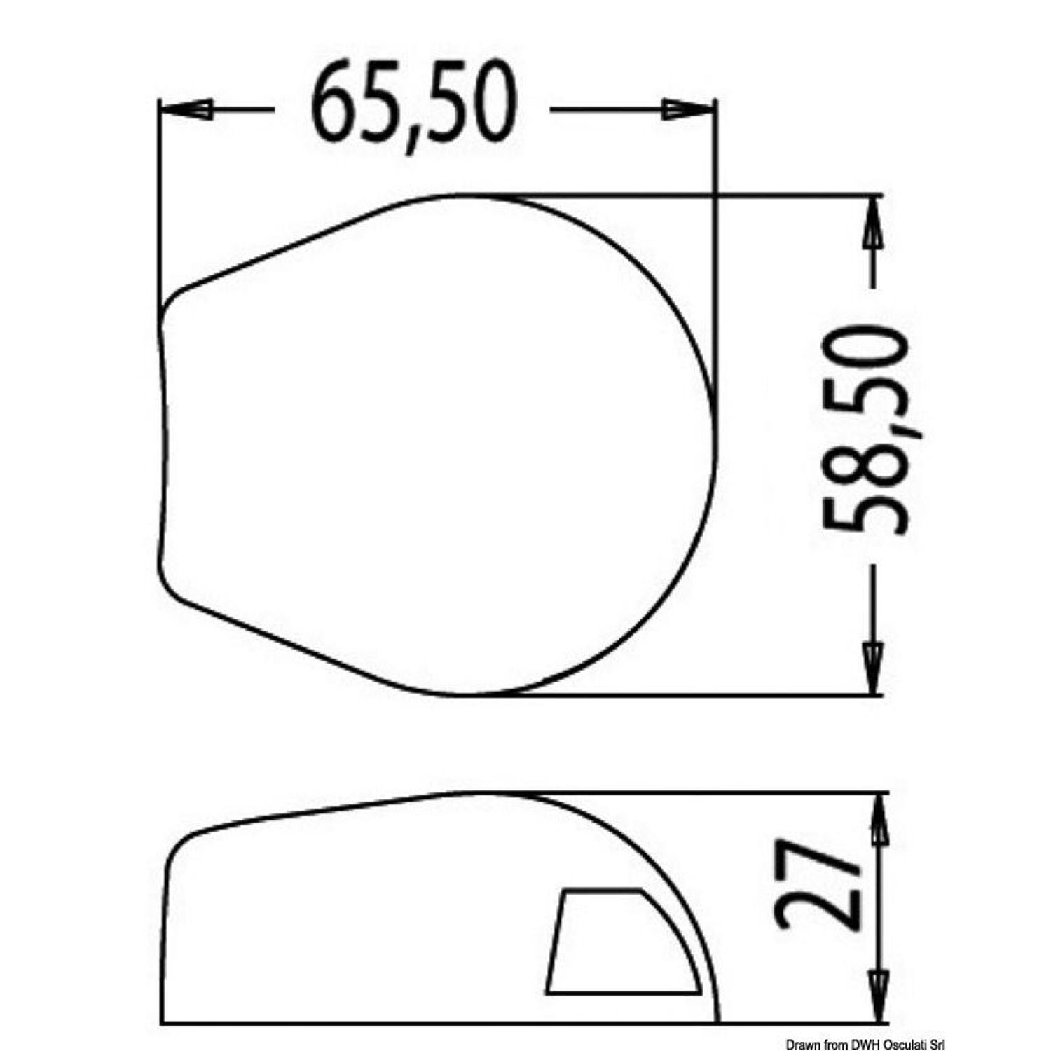 Sea-Dog LED-lanterne 112.5° bagbord 12 m