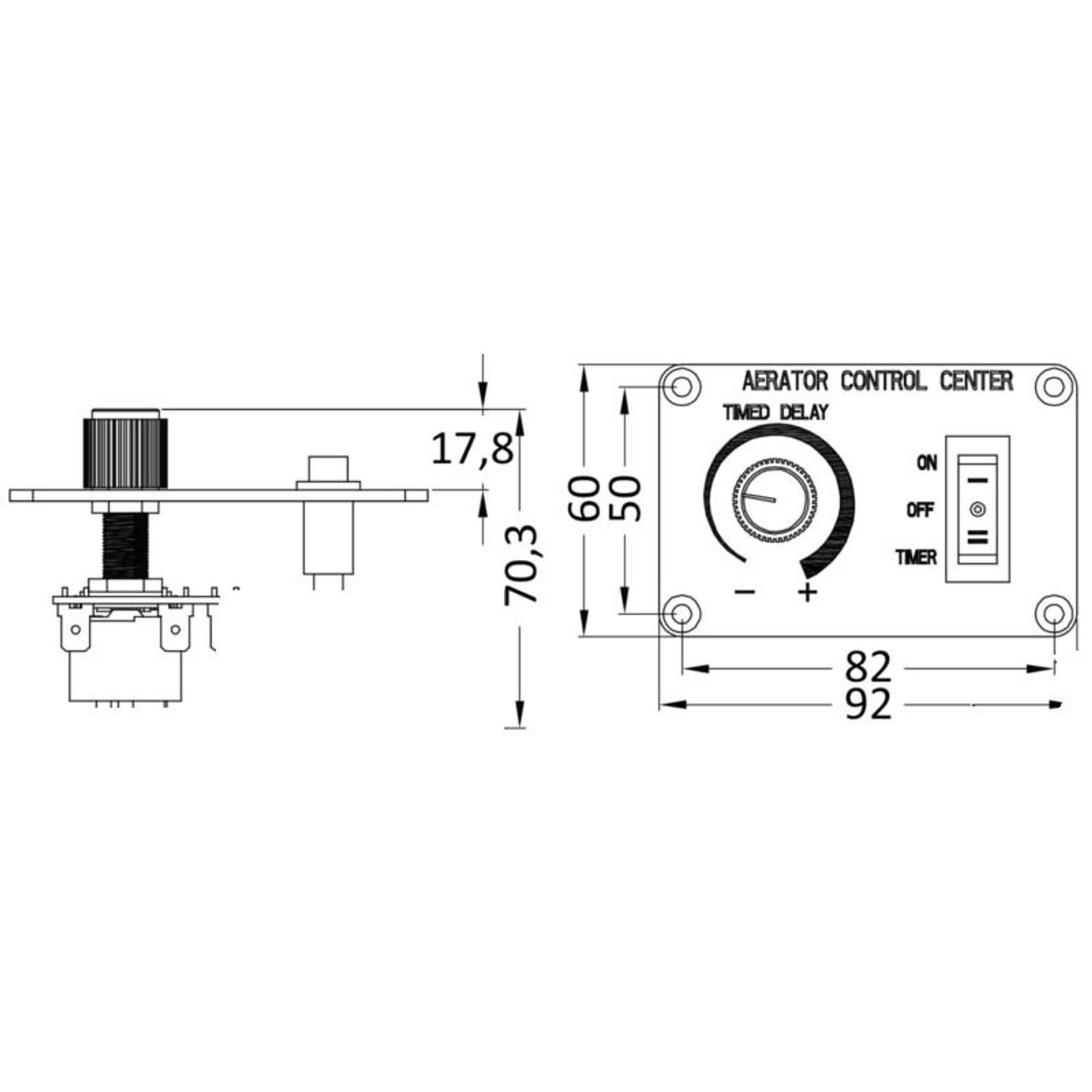 Timer for luftepumper