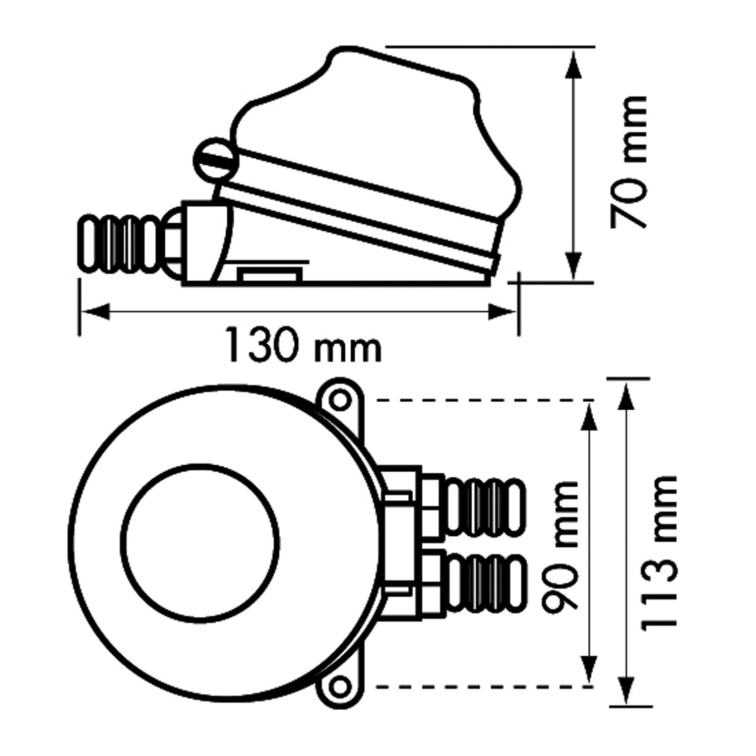 Fotpump mini 8.,0 l/min
