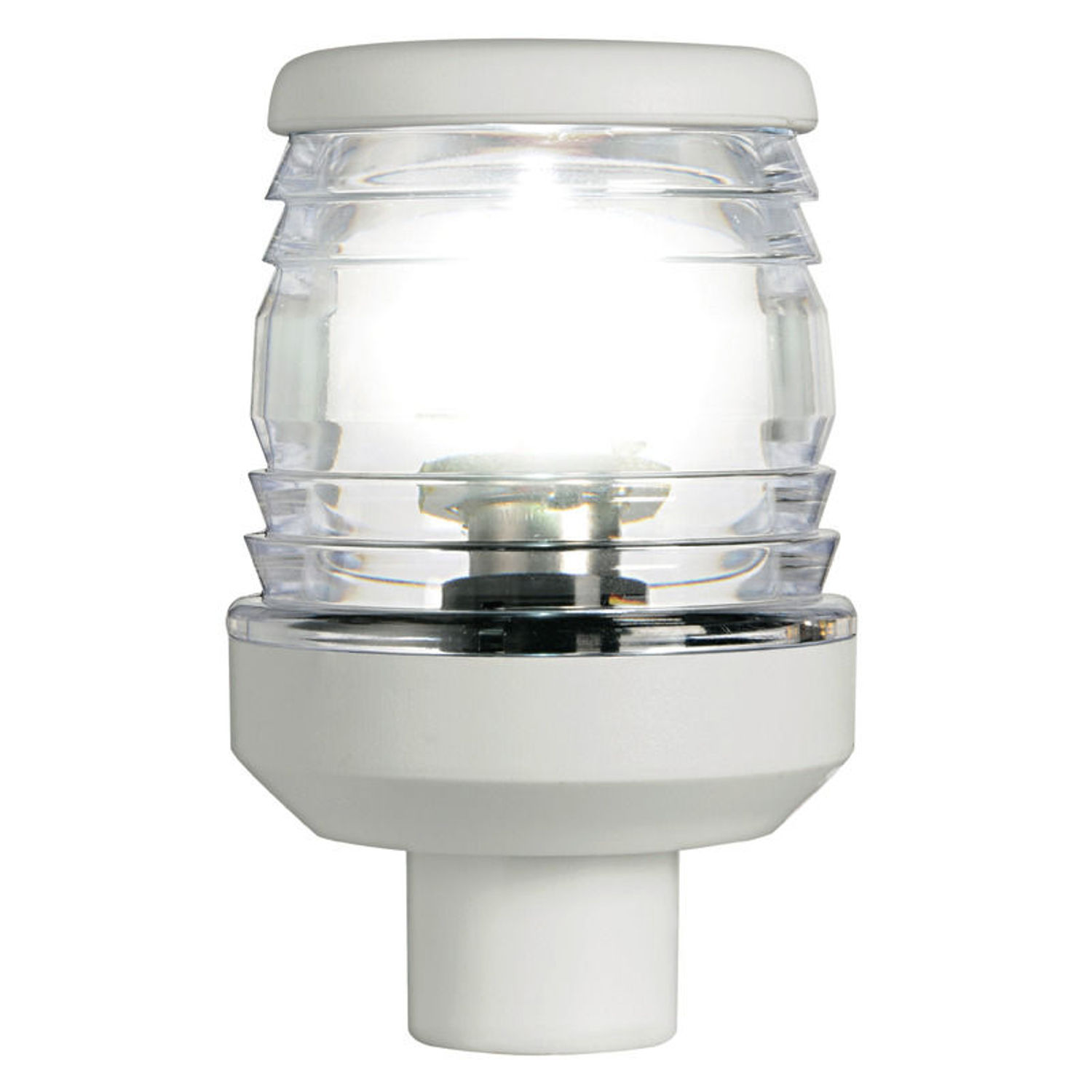 Classic 360° hvit LED-topplanterne med skaft