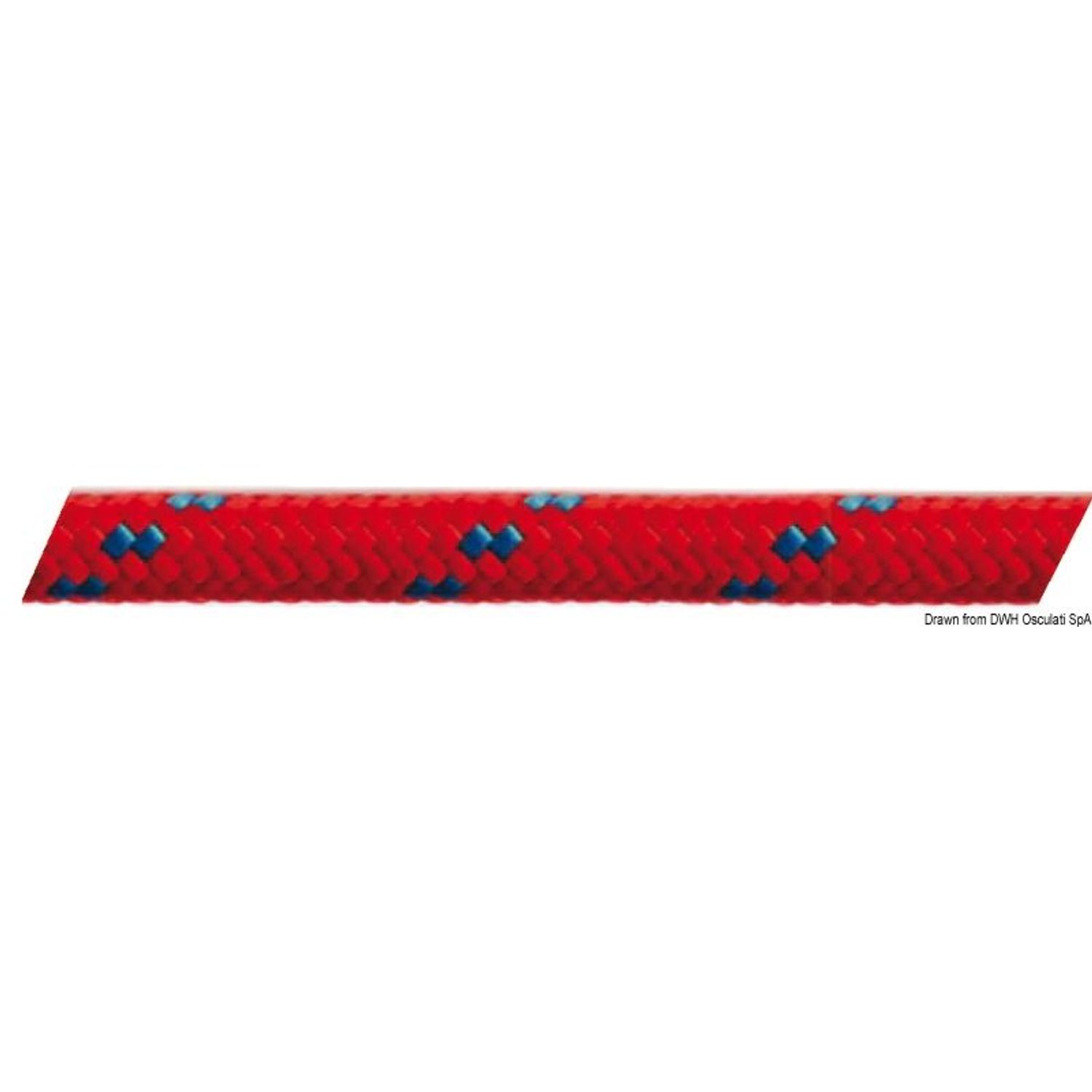 Dubbelflätad gul 14 mm