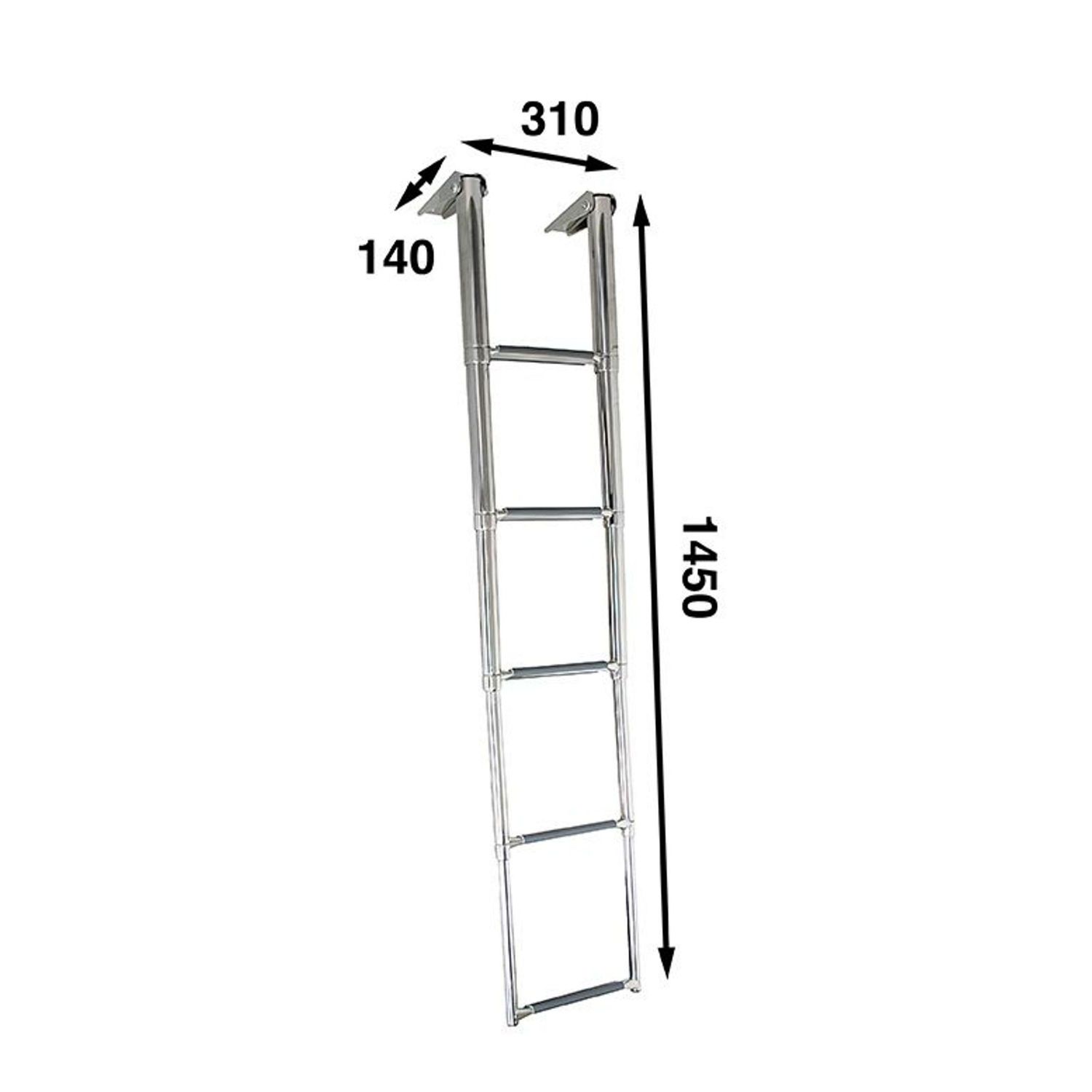 Båtsystem Teleskopstige 145 x 31 cm 5 trinn