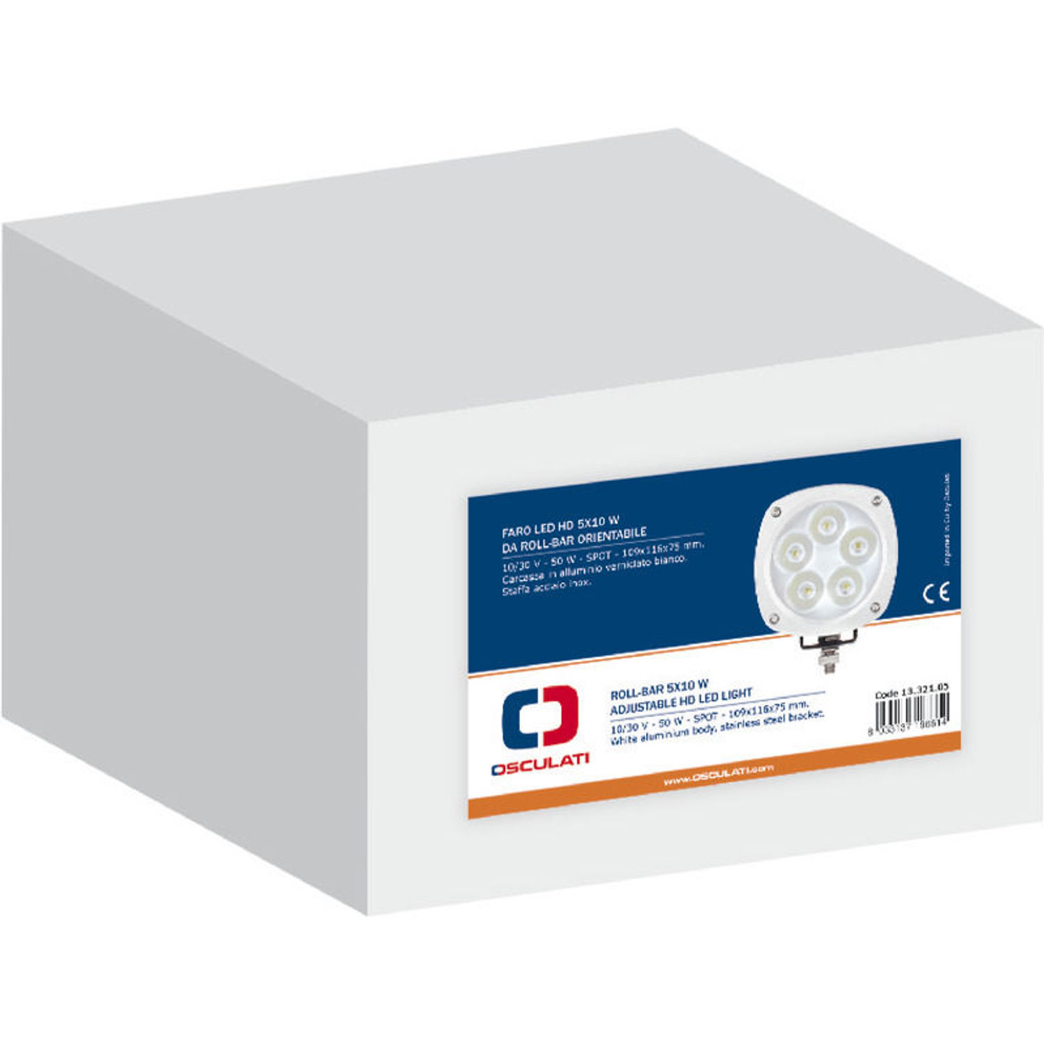 Ställbar HD LED-strålkastare för A-båge 50 W 10/30 V