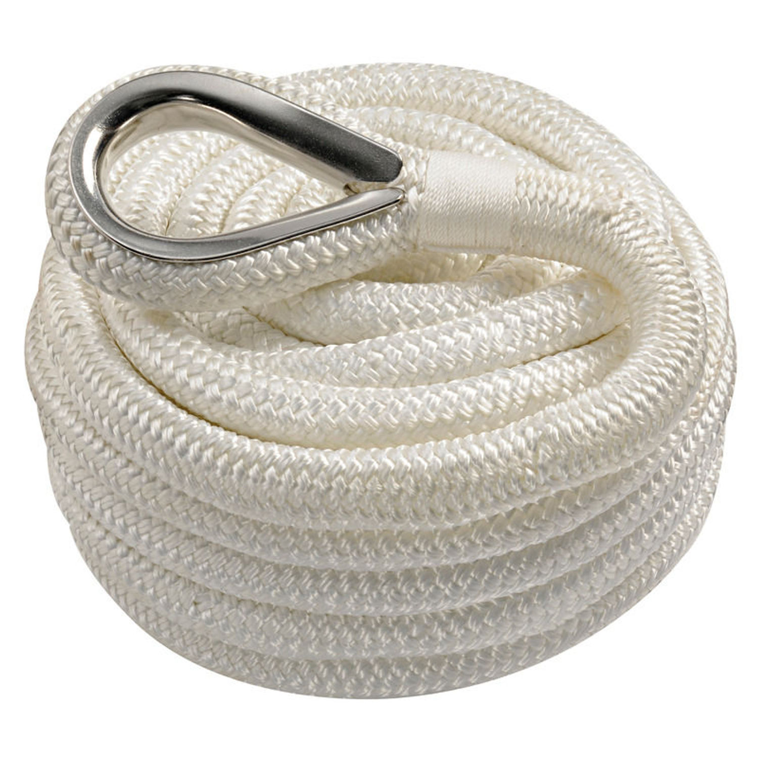 Spleiset fortøyningstau sort 14 mm x 9 m