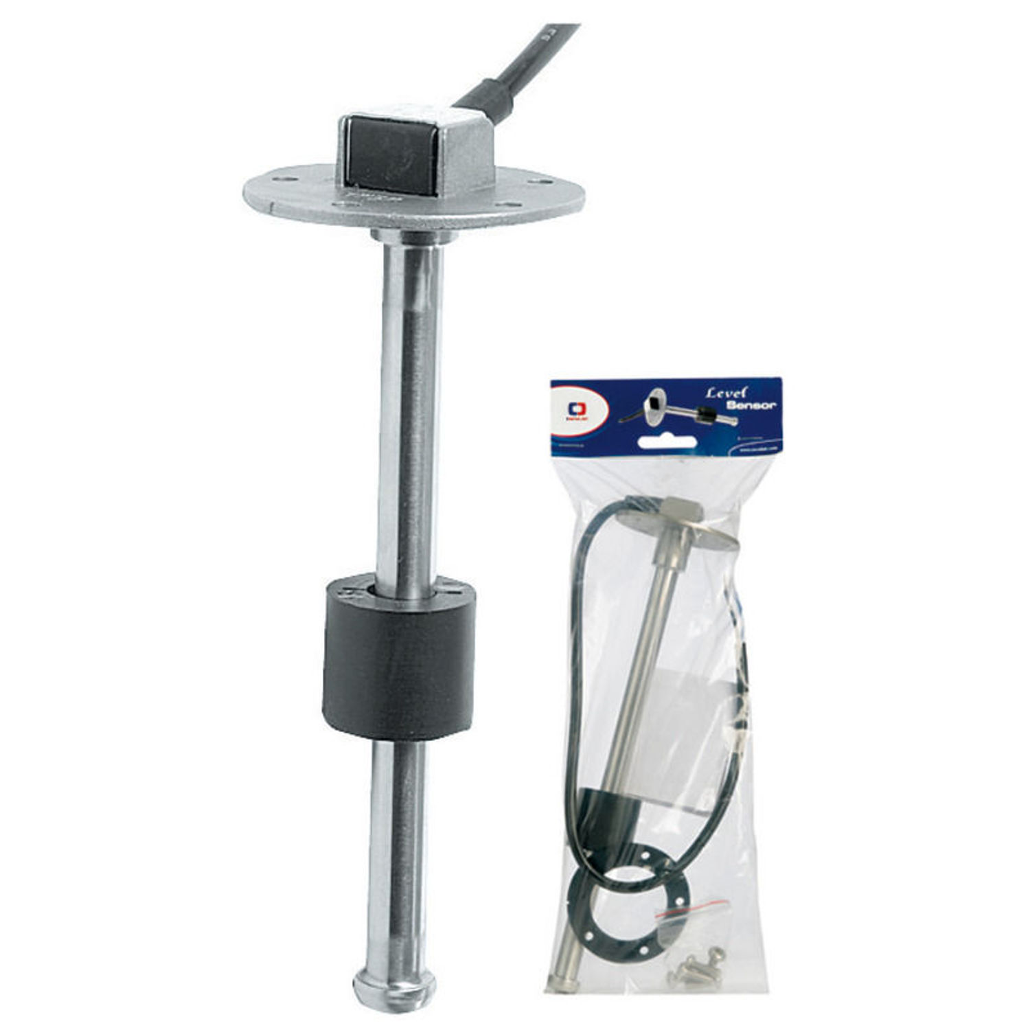 SS 316 vertikal nivågiver 240/33 ohm 50 cm