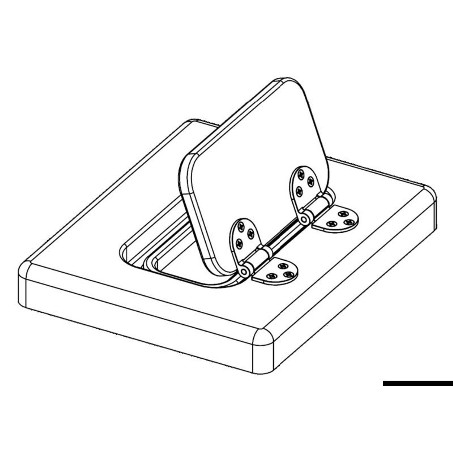 Selvbærende AISI316 76x38 mm