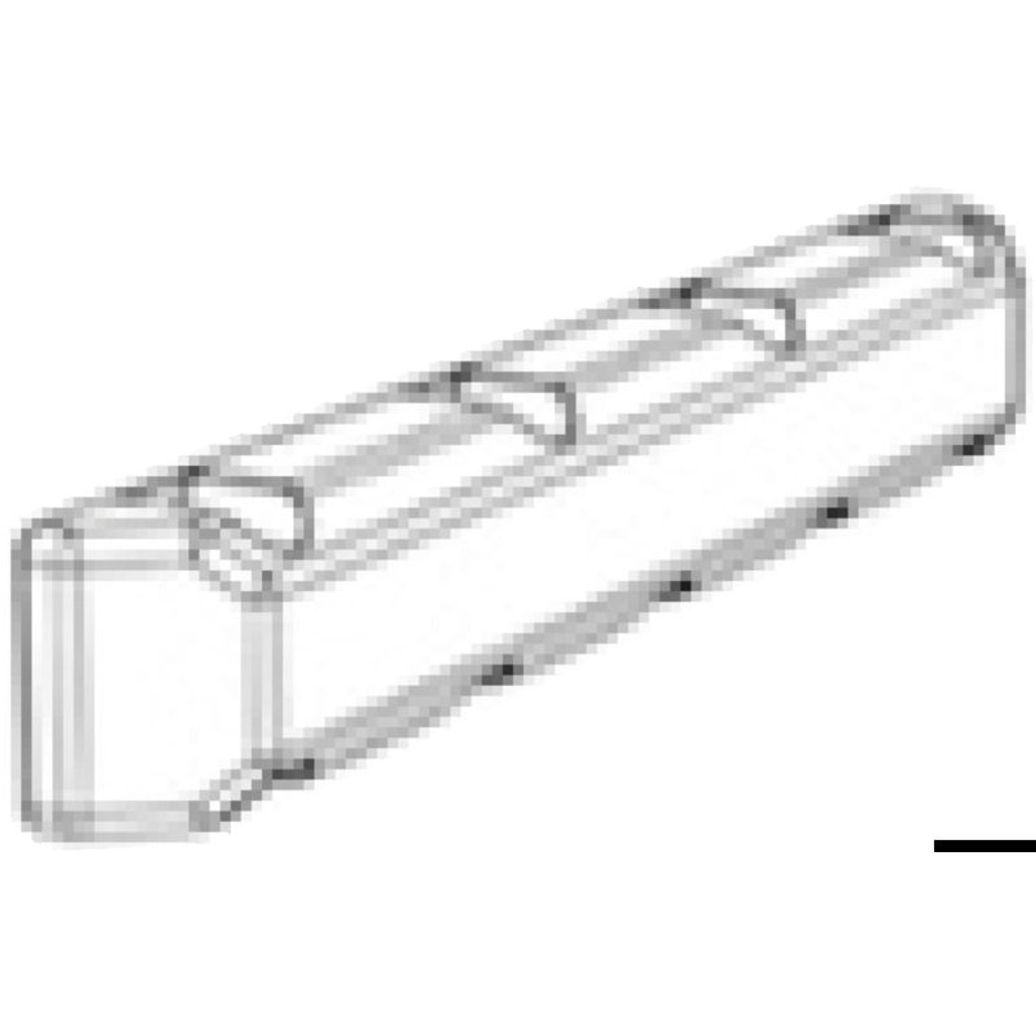 Medium brygg- och pålfendert blå 96 cm