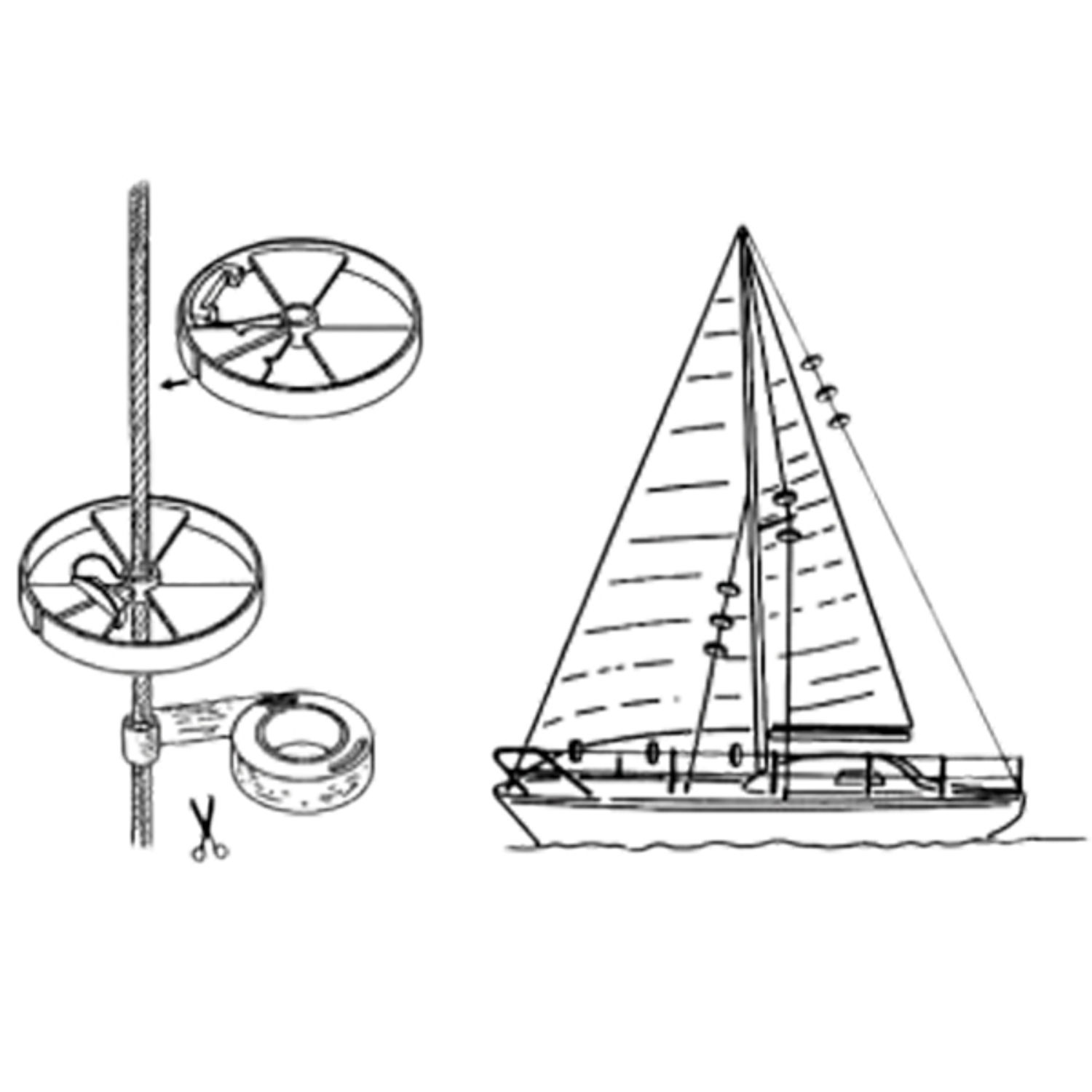 Sailguard hjul 2 st Ø 75 x 13 mm