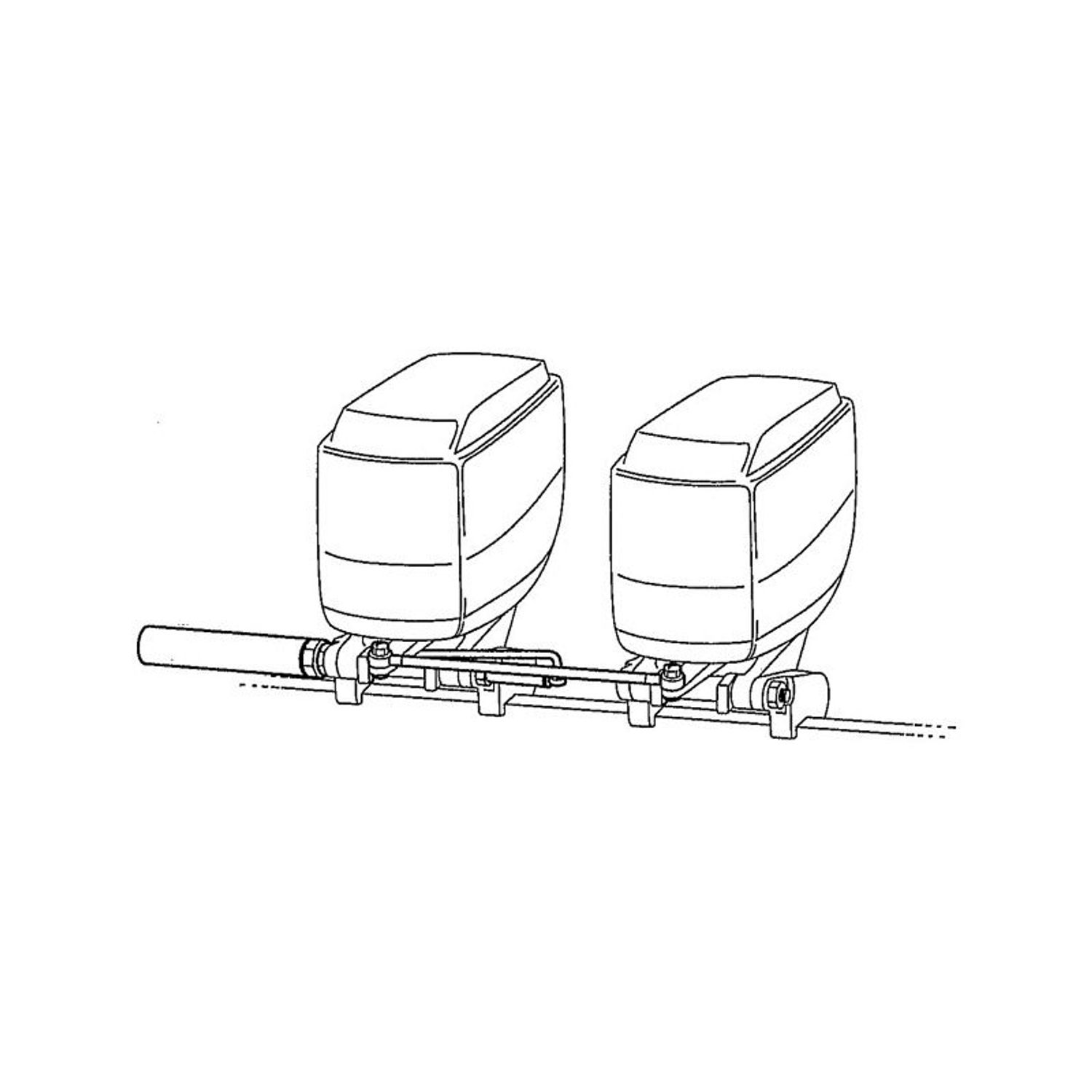 Parallelle stivere side om side. cylinder