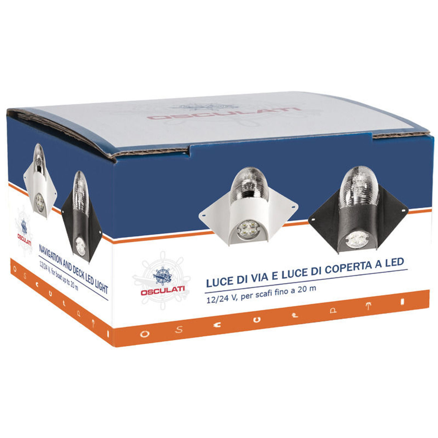 LED-navigasjonslanterne og dekklys 12/24 V