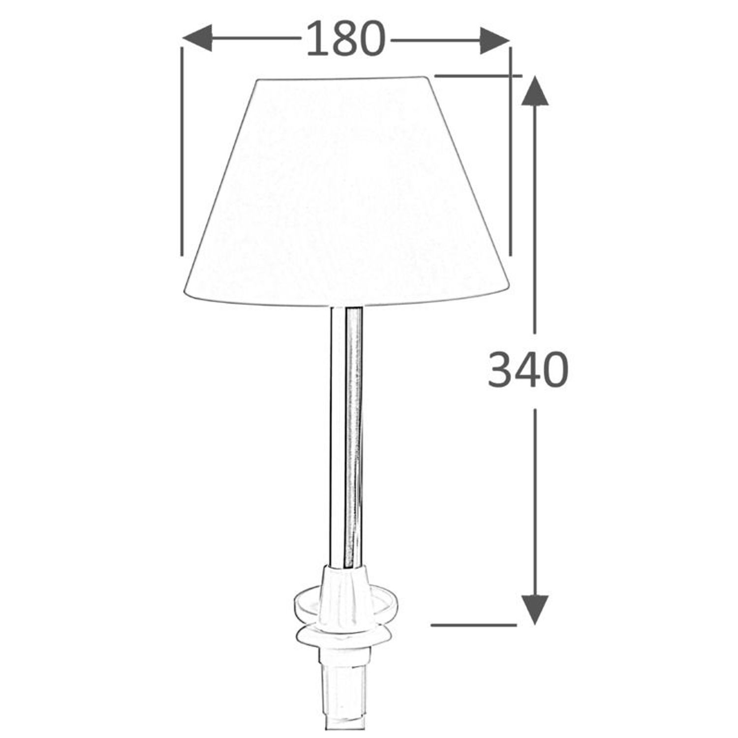 Udtrækkelig bordlampe