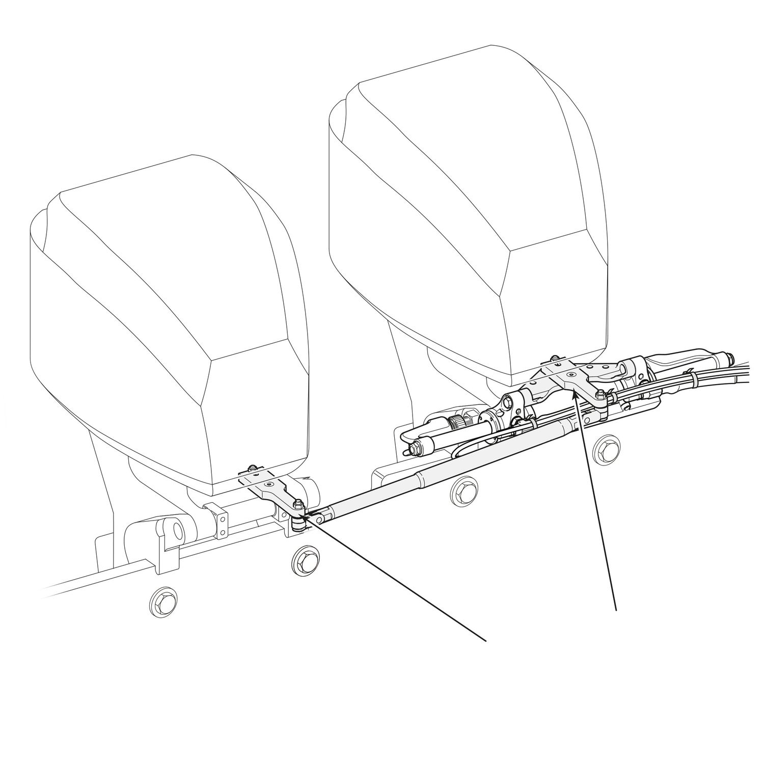 Tiller ext. kit EPS (2kpl)