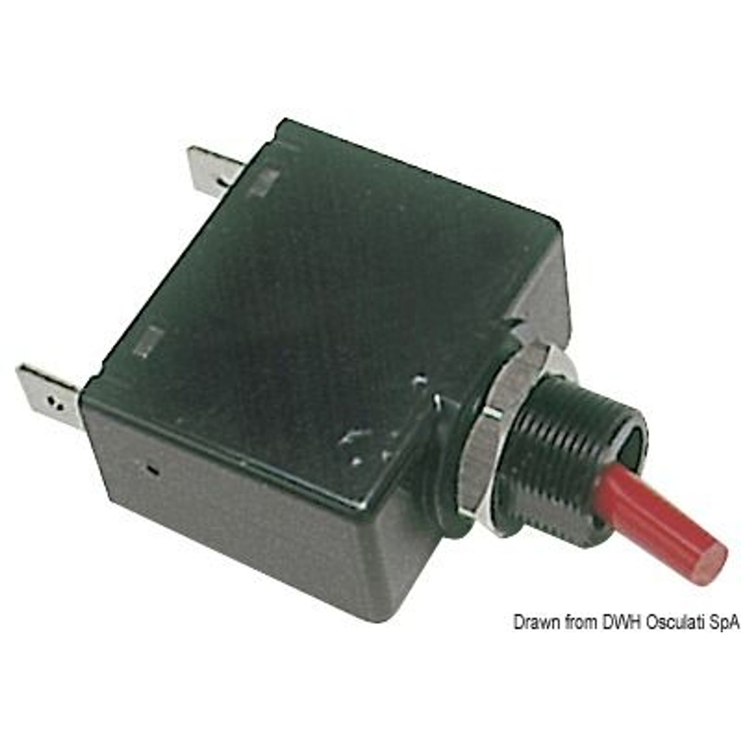 Airpax hydraulisk magnetisk automatsäkring med vipphandtag 10 A