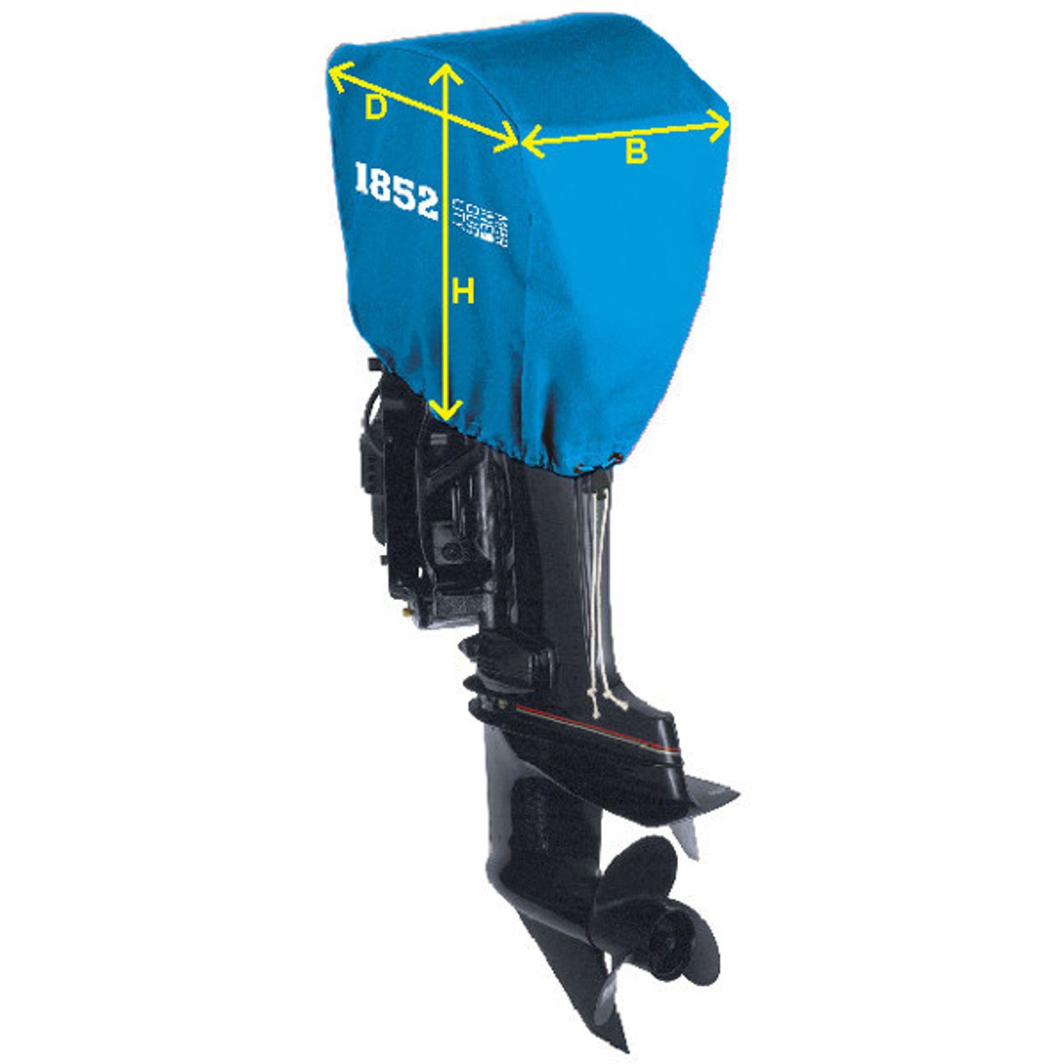 Trekk til utenbordsmotorer, blå