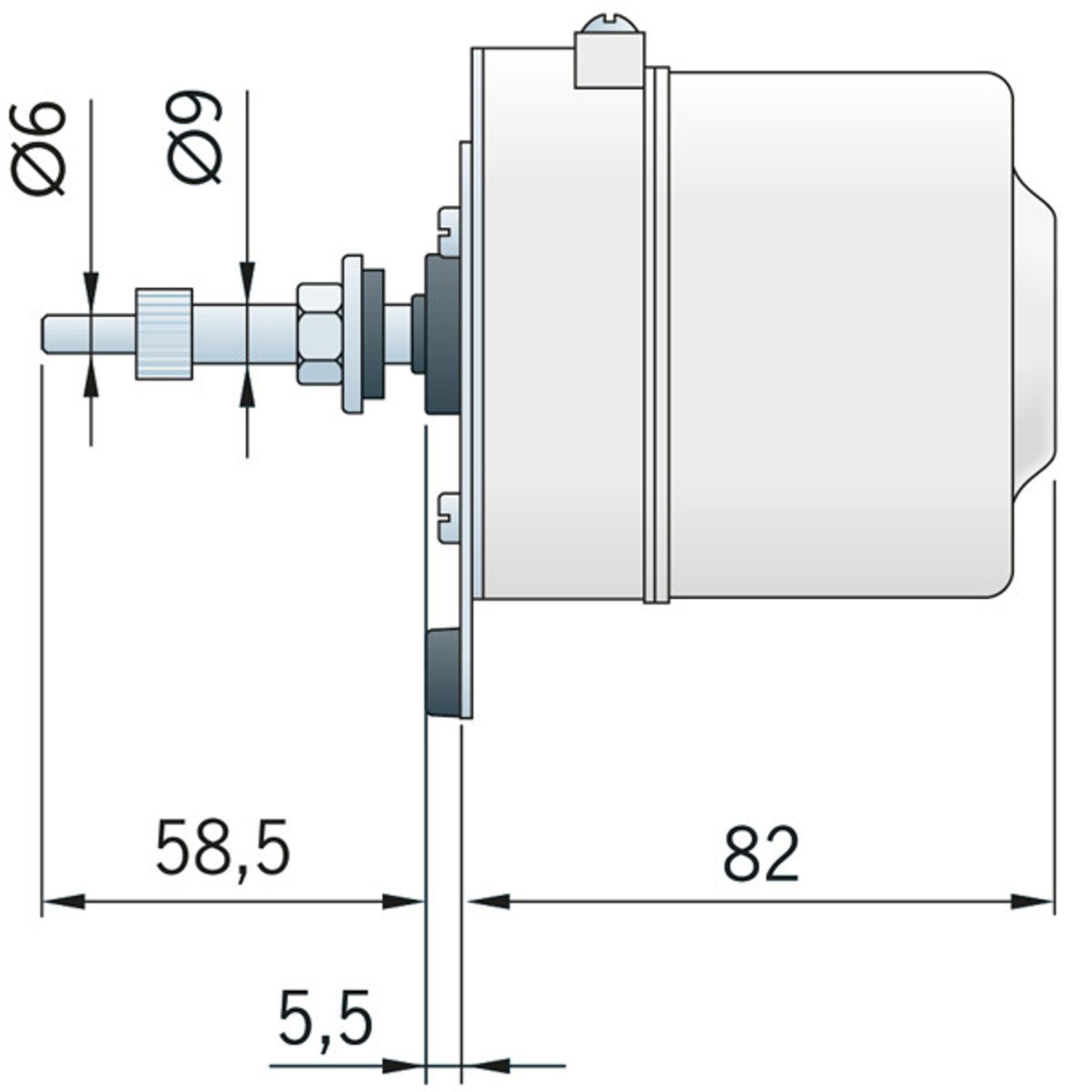 Roca Viskermotor W05 12V Hvid