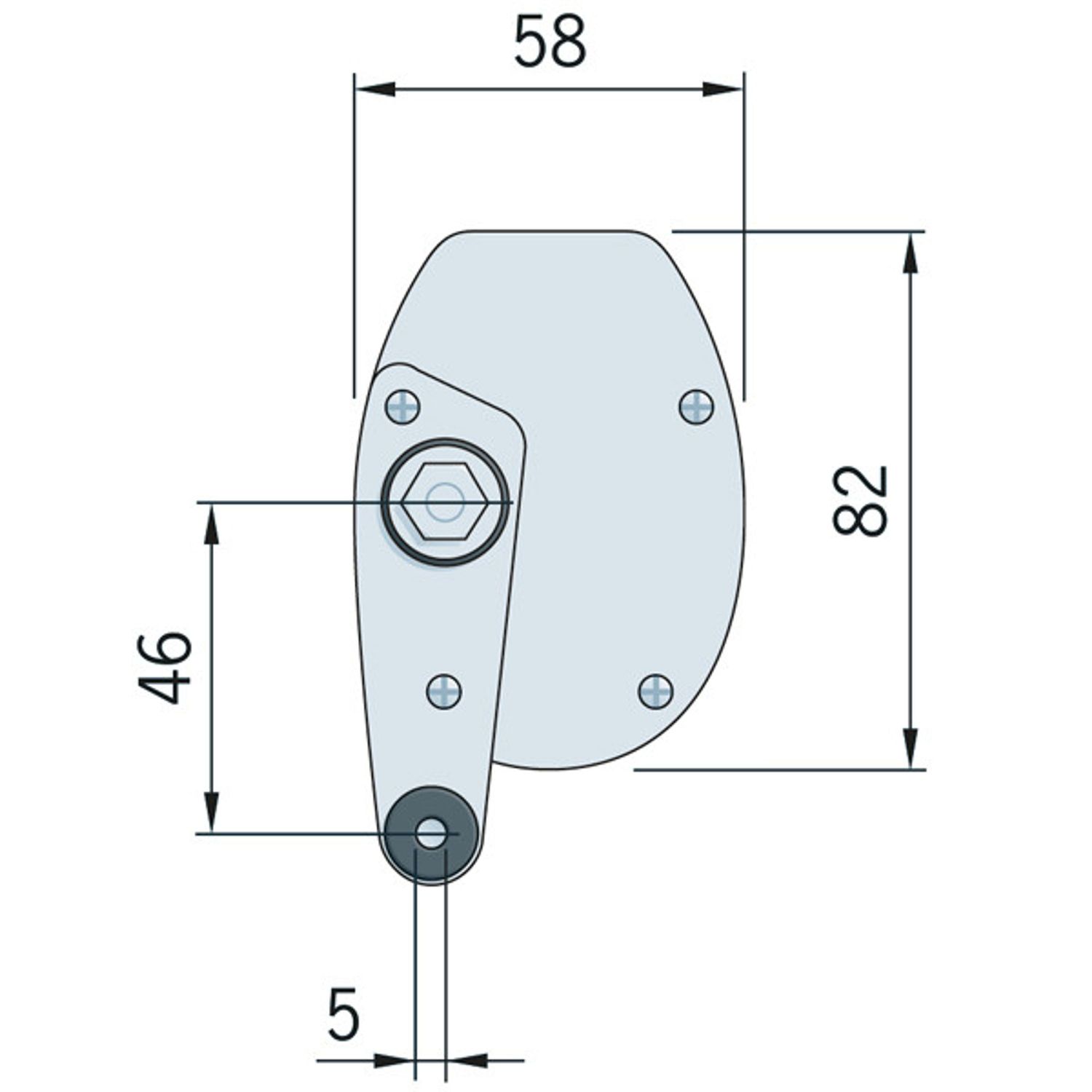 Roca Viskermotor W05 12V Hvid