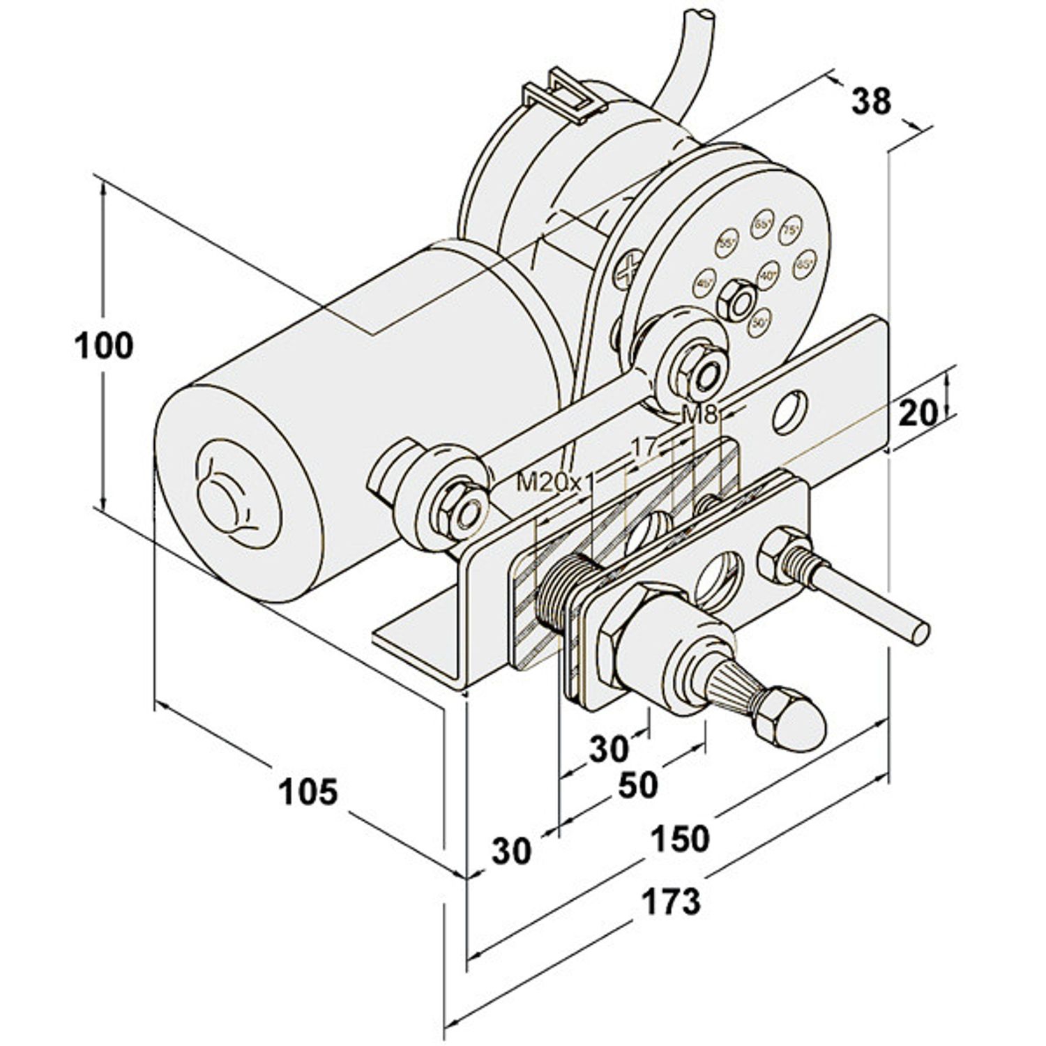 Exalto pyyhkijän moottori Heavy Duty